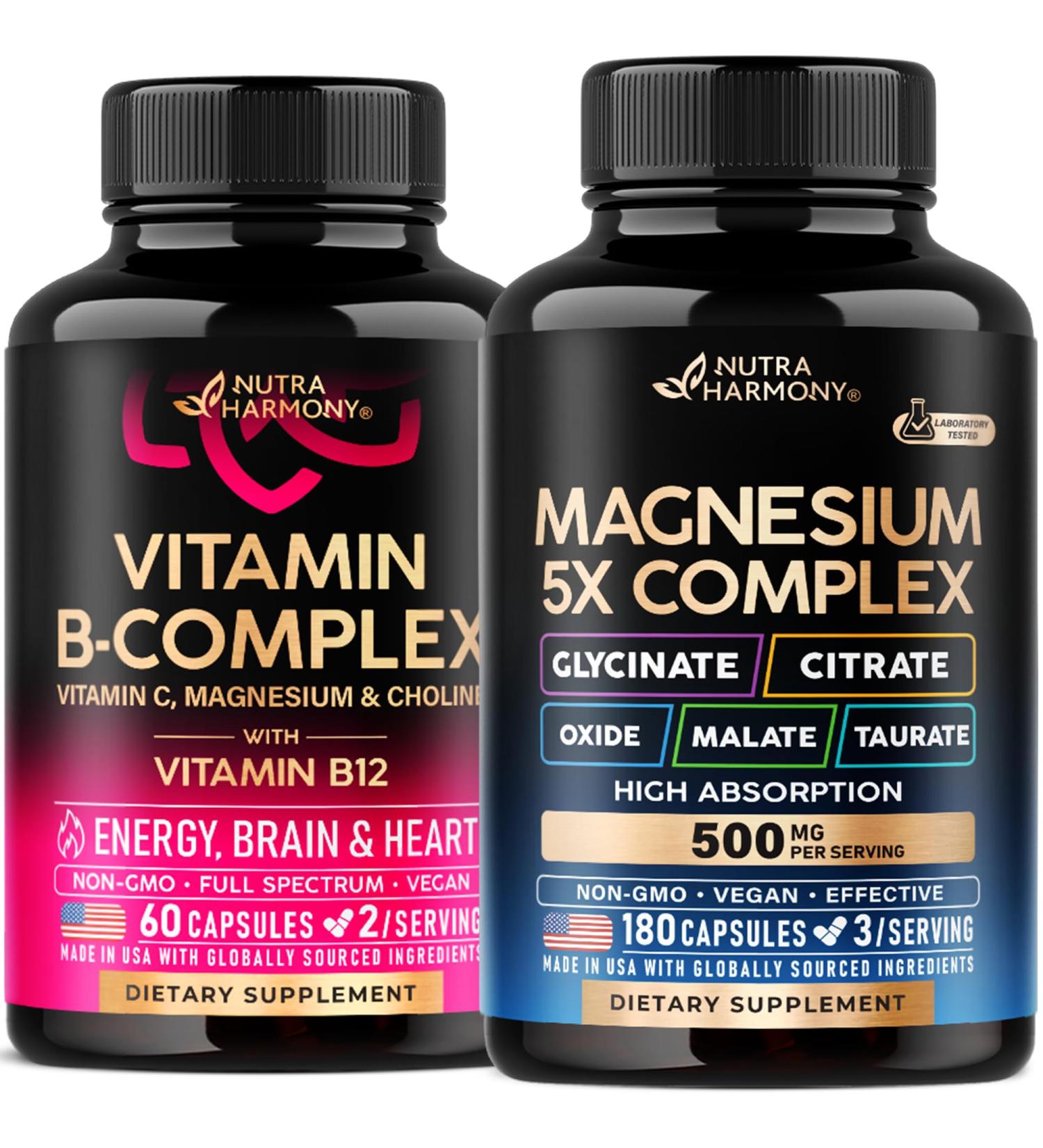 NUTRAHARMONY Vitamin B Complex & Magnesium Complex Capsules