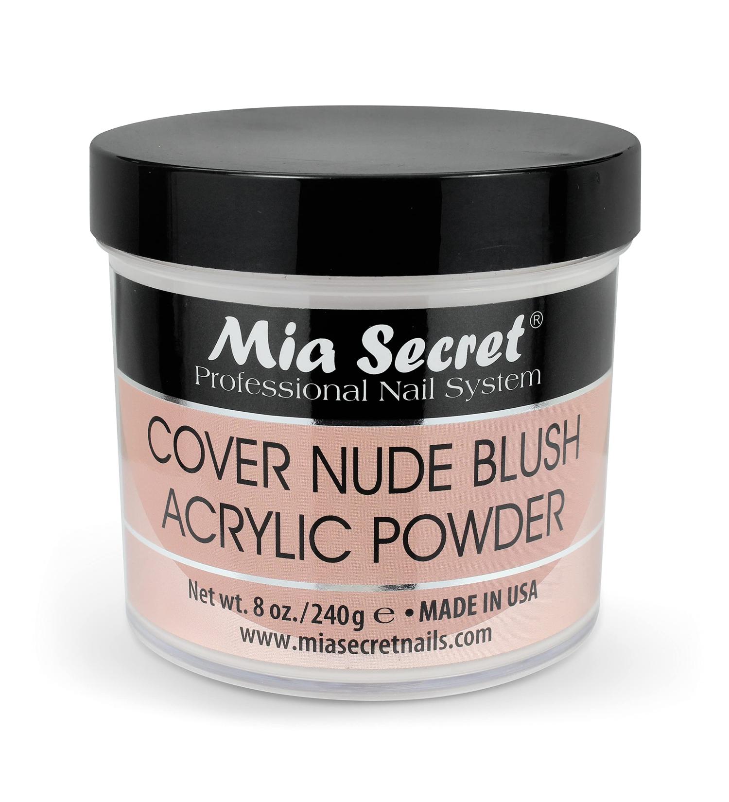Mia Secret Cover Nude Blush Acrylic Powder 8oz - Professional Nail Salon Quality - Buy Online on GoSupps.com
