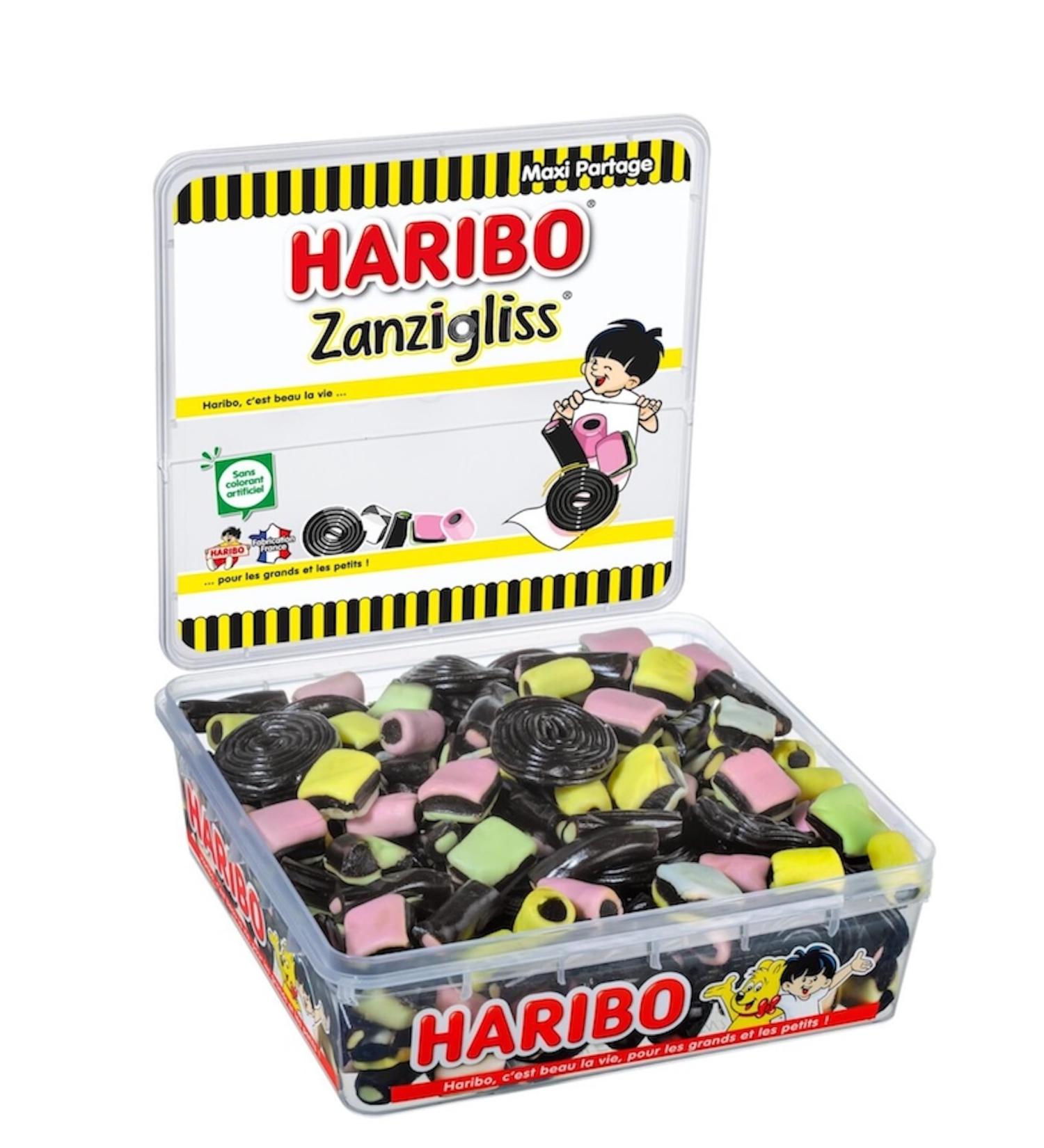 HARIBO - Zanzigliss - Assortiment De Bonbons R glisse - Sans Colorants Artificiels - Boite 700 g