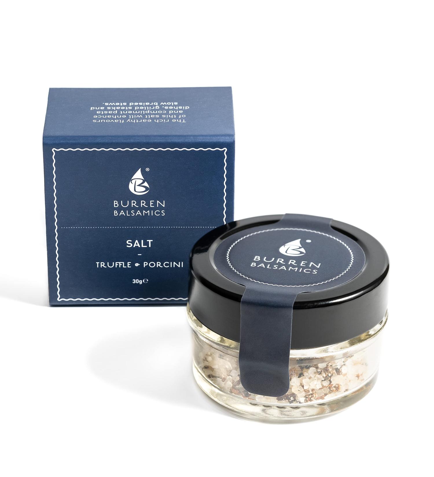 Burren Balsamics Truffle & Porcini Salt 30g - Buy Online on GoSupps.com