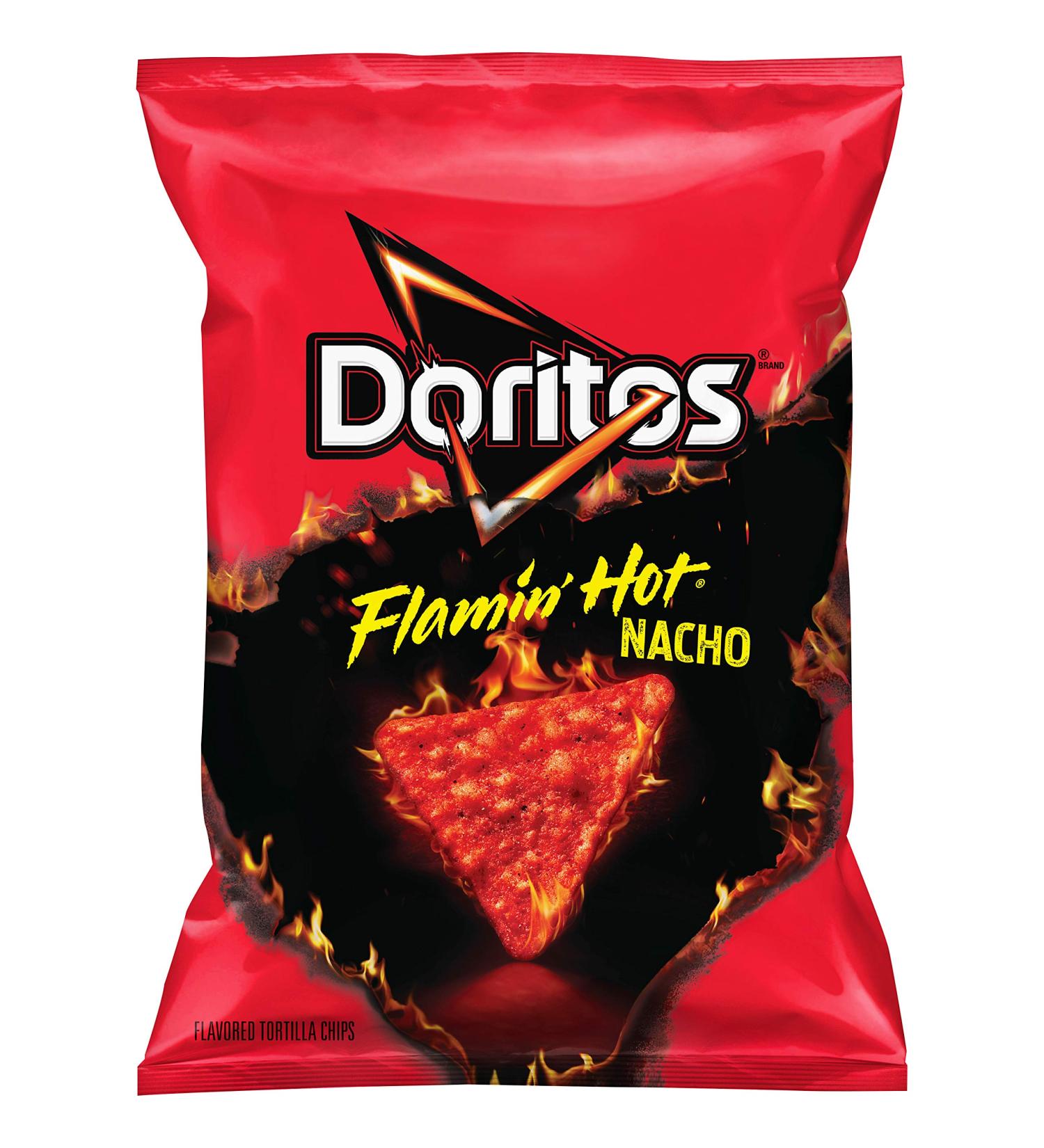 Doritos Flamin' Hot Nacho Cheese Tortilla Chips 9.75oz - Spicy Snack Pack - Buy Online on GoSupps.com