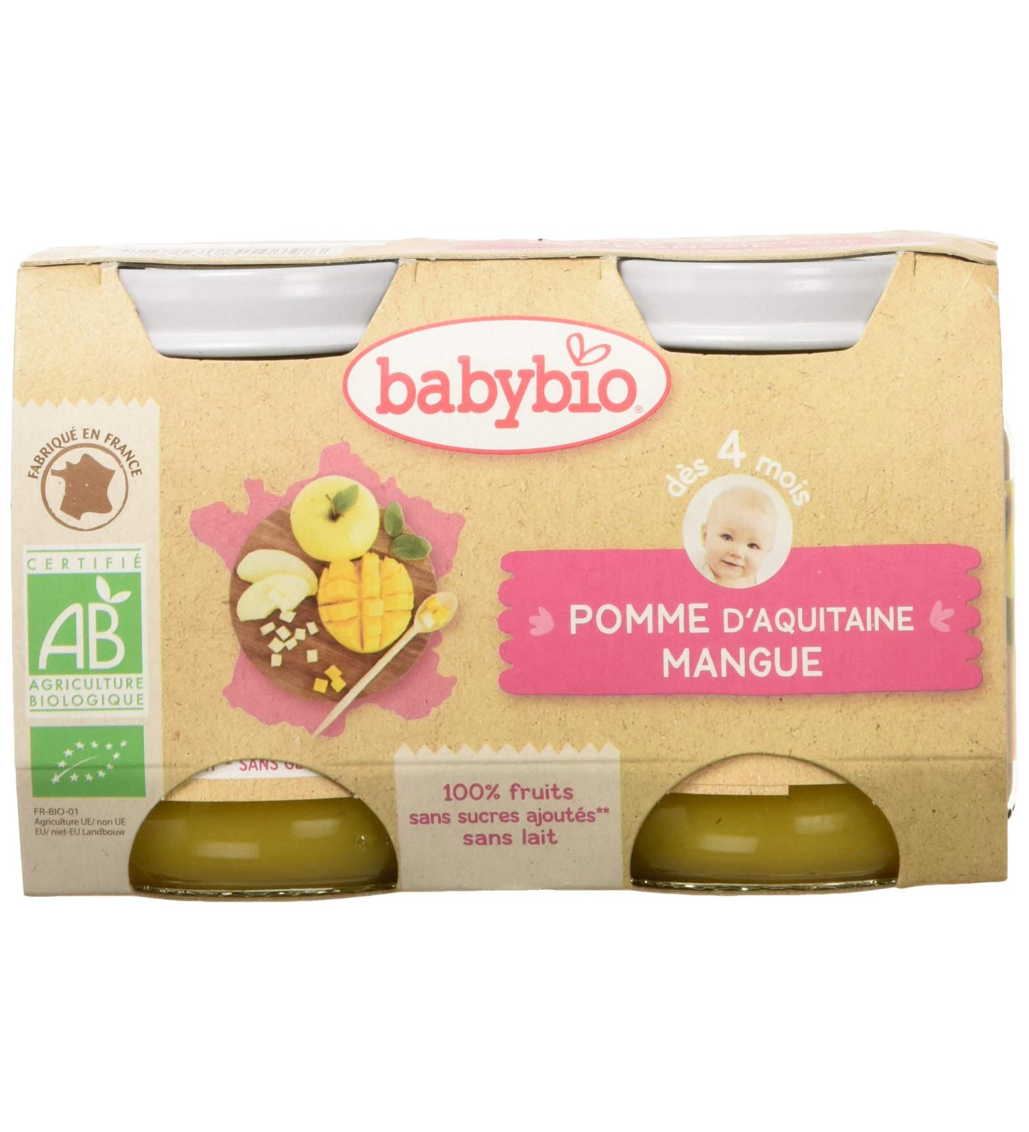 Babybio Pots Aquitaine Apple Mango 260g - Buy Online on GoSupps.com