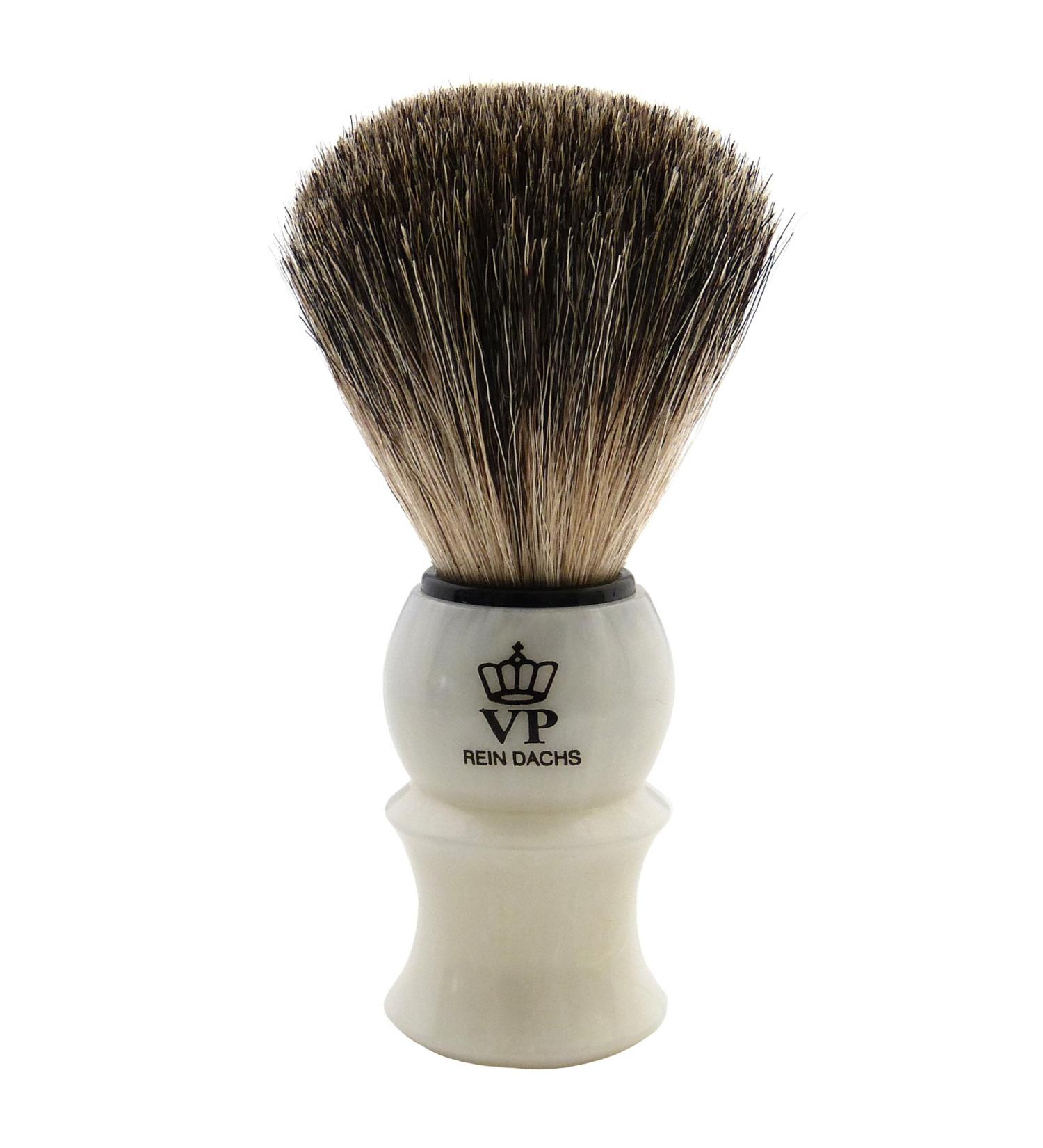 Shaving brush Royal VP - with real pure badger hair - ivory handle