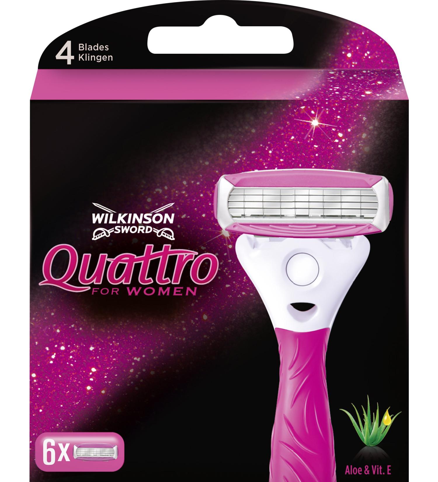 Wilkinson Sword Quattro for Women 6 razor blades
