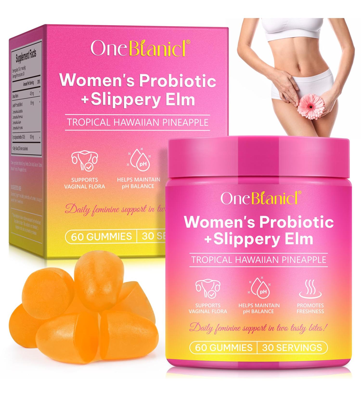 Probiotiques Gummies pour Femmes Flore Intime Gummies Saveur Ananas avec Orme Rouge Support pH et Immunit Flore intestinale 60 Gummies - Buy Online on GoSupps.com