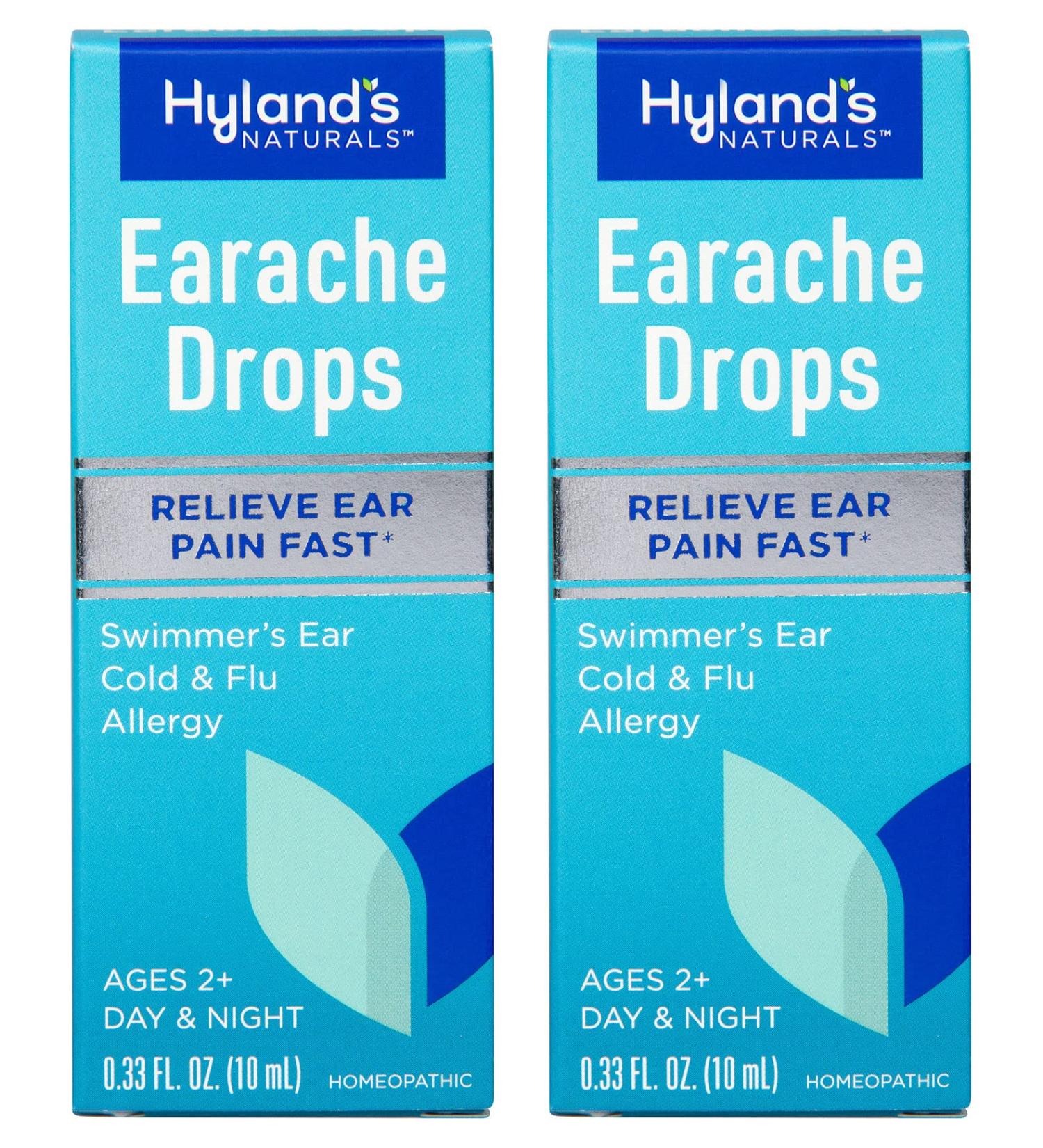 Hyland's Swimmer's Ear Drops - Fast Relief for Clogged Ears - Natural Formula - 2 Pack - Buy Online on GoSupps.com