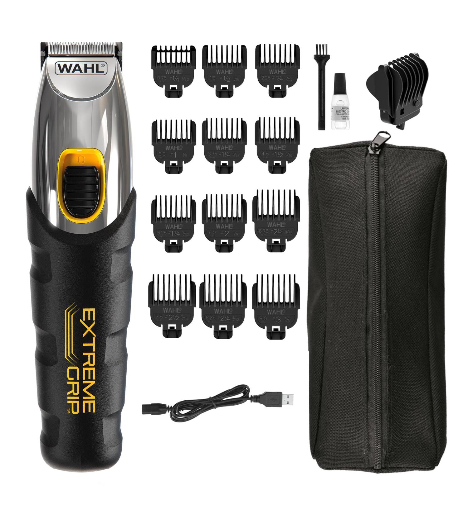 Wahl Extreme Grip Beard Trimmer Beard Trimmer for Men Beard Trimmer for Men Stubble Trimmer Cordless Trimmer Mens Grooming Set Beard Grooming for Men Precision Cutting Blades Extreme Grip Beard Trimmer - Buy Online on GoSupps.com