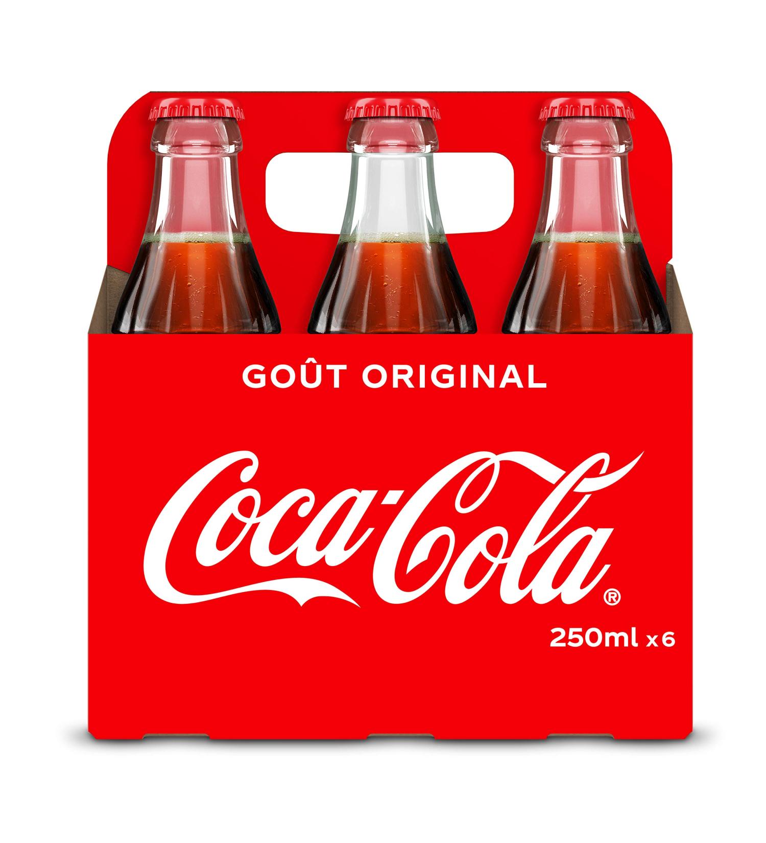 Coca-Cola Drink Bottle Glass 6x25cl