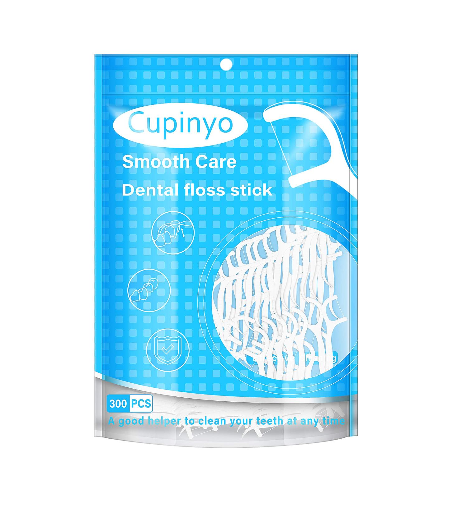 Cupinyo Dental Floss Sticks - 300pcs Teeth Cleaning Floss Picks for Gap Protection - Buy Online on GoSupps.com