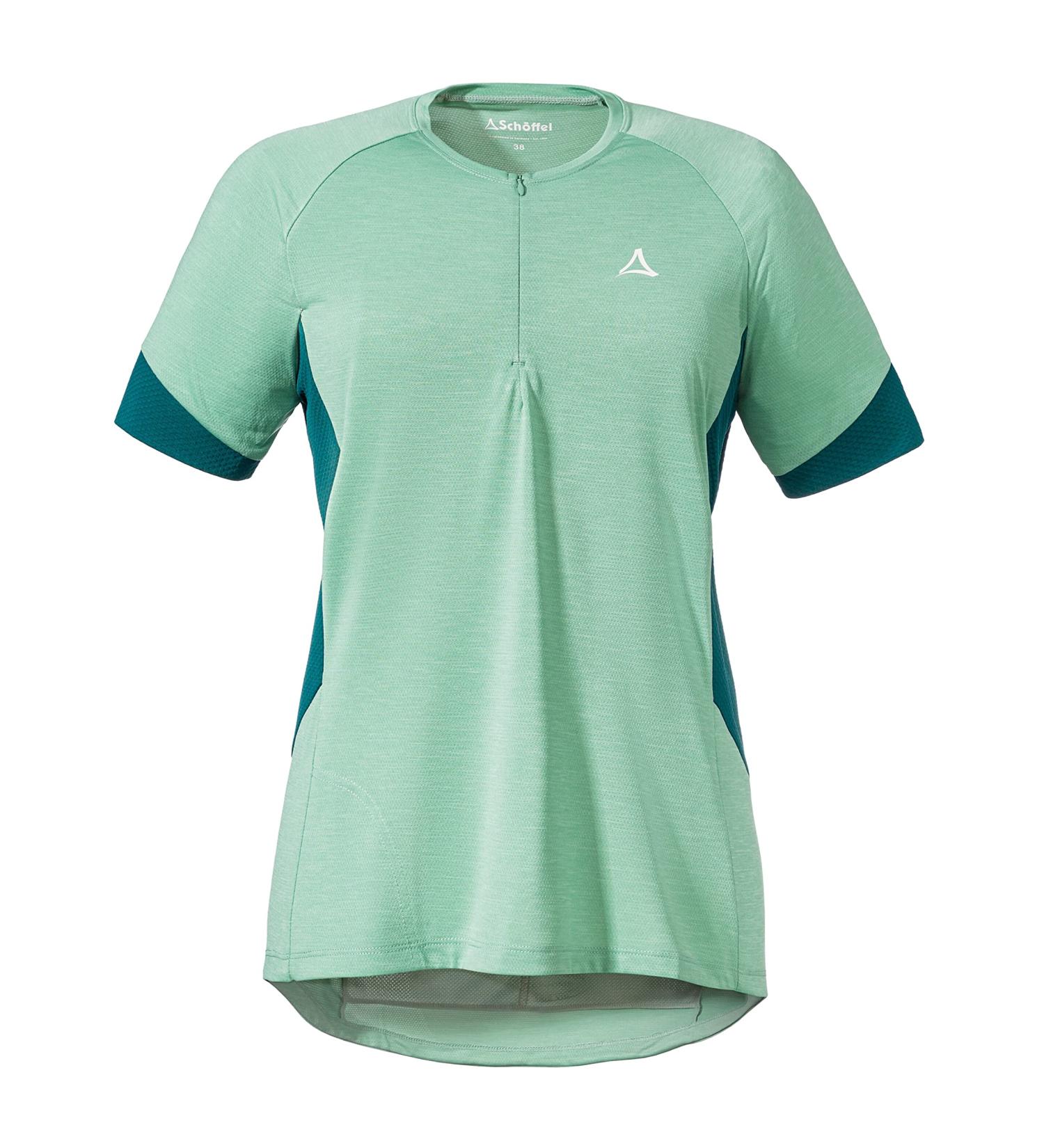 Sch ffel Women's Auvergne L Cycling Jersey - Quick-Drying Odor-Inhibiting Functional Shirt with Pockets in Matcha Mint (Size 38) - International Shipping Available - Buy Online on GoSupps.com
