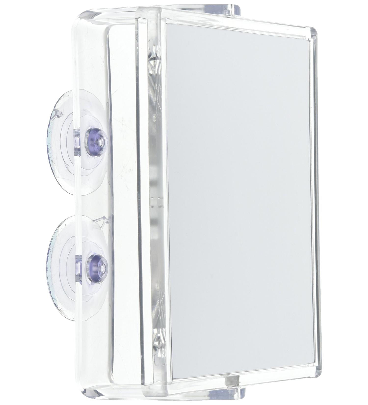 Zadro 2X Mag Z Fogless Swivel Shower Mirror - Dual Suction Cups - 6-Inch Clear Acrylic - 7 x 5.75 - ZM05 - Buy Online on GoSupps.com