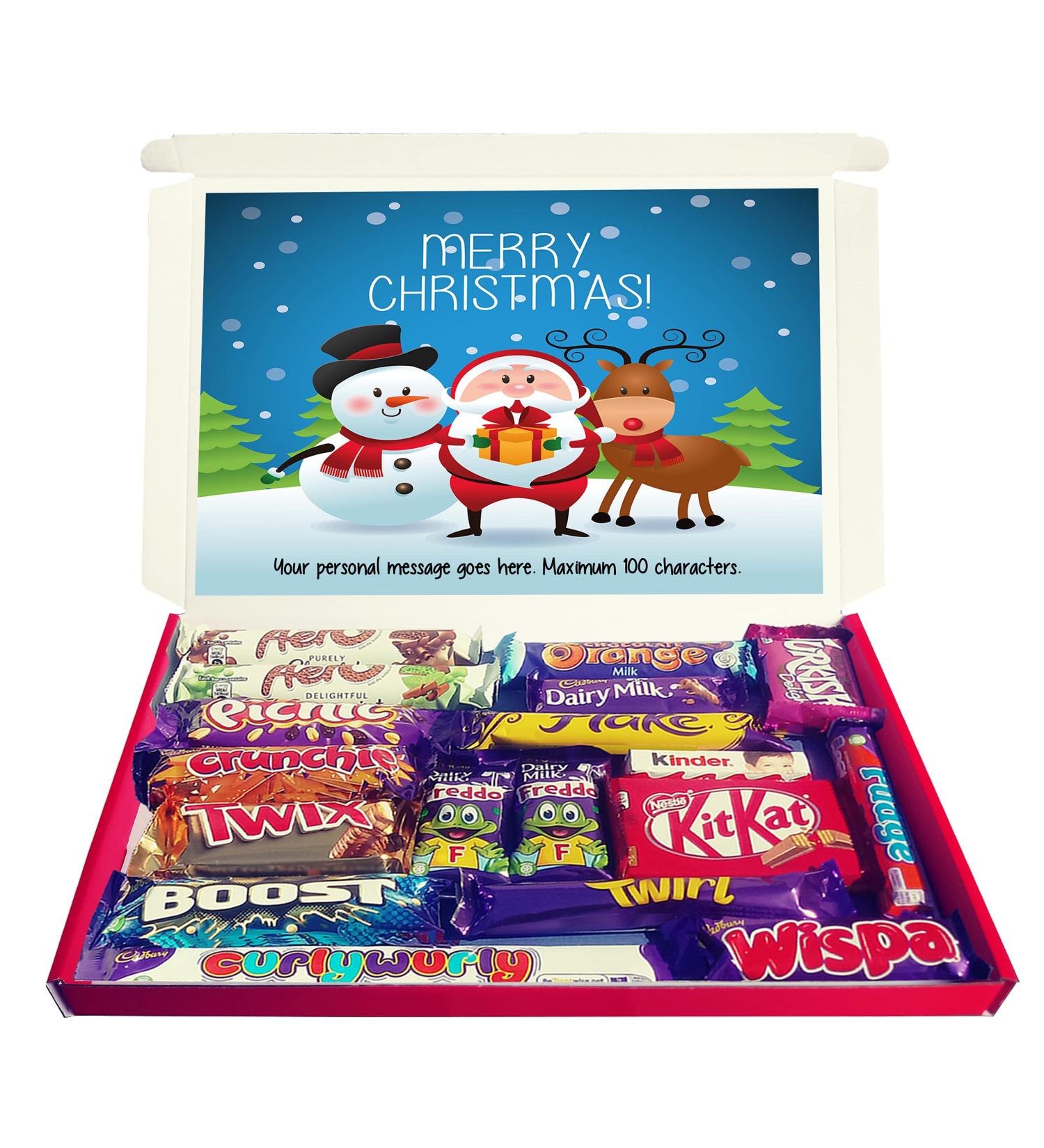 Personalised CHRISTMAS PALS Christmas Chocolate Selection Box Gift Hamper - Buy Online on GoSupps.com