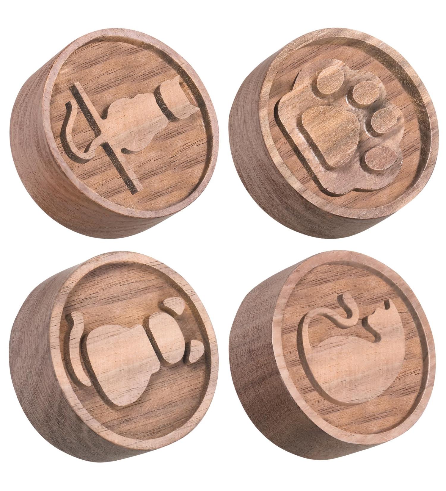 Zhehao 4 Pack Cat Theme Wood Car Essential Oil Diffuser Set - Aromatherapy Diffuser for Home Office Car Yoga & More - Buy Online on GoSupps.com