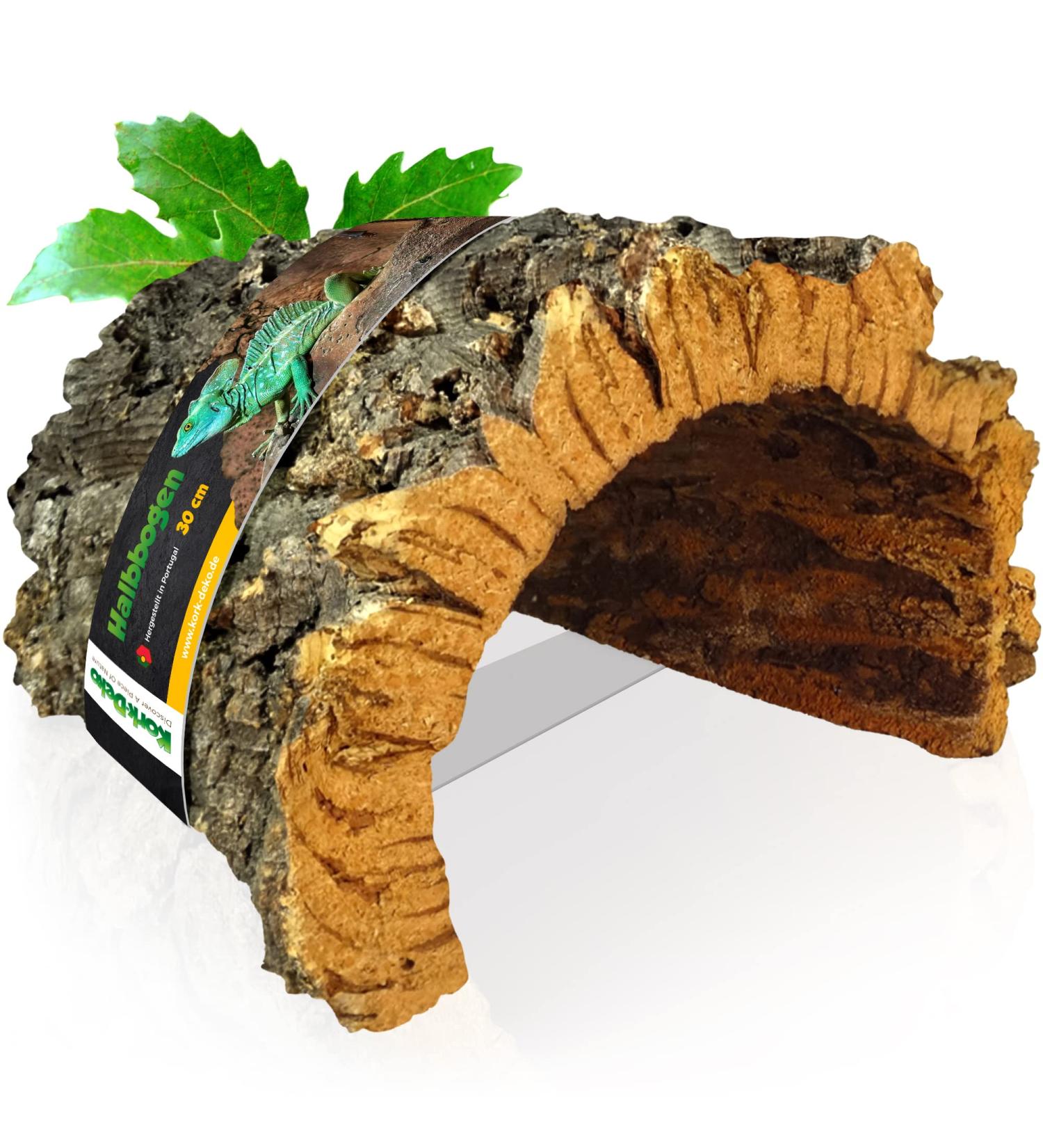 Kork-Deko Cork Bark Half-Round 30 cm (Rodent Reptile Vivarium) cork wood tree oak 12 cm | cleaned & sanitised - Buy Online on GoSupps.com