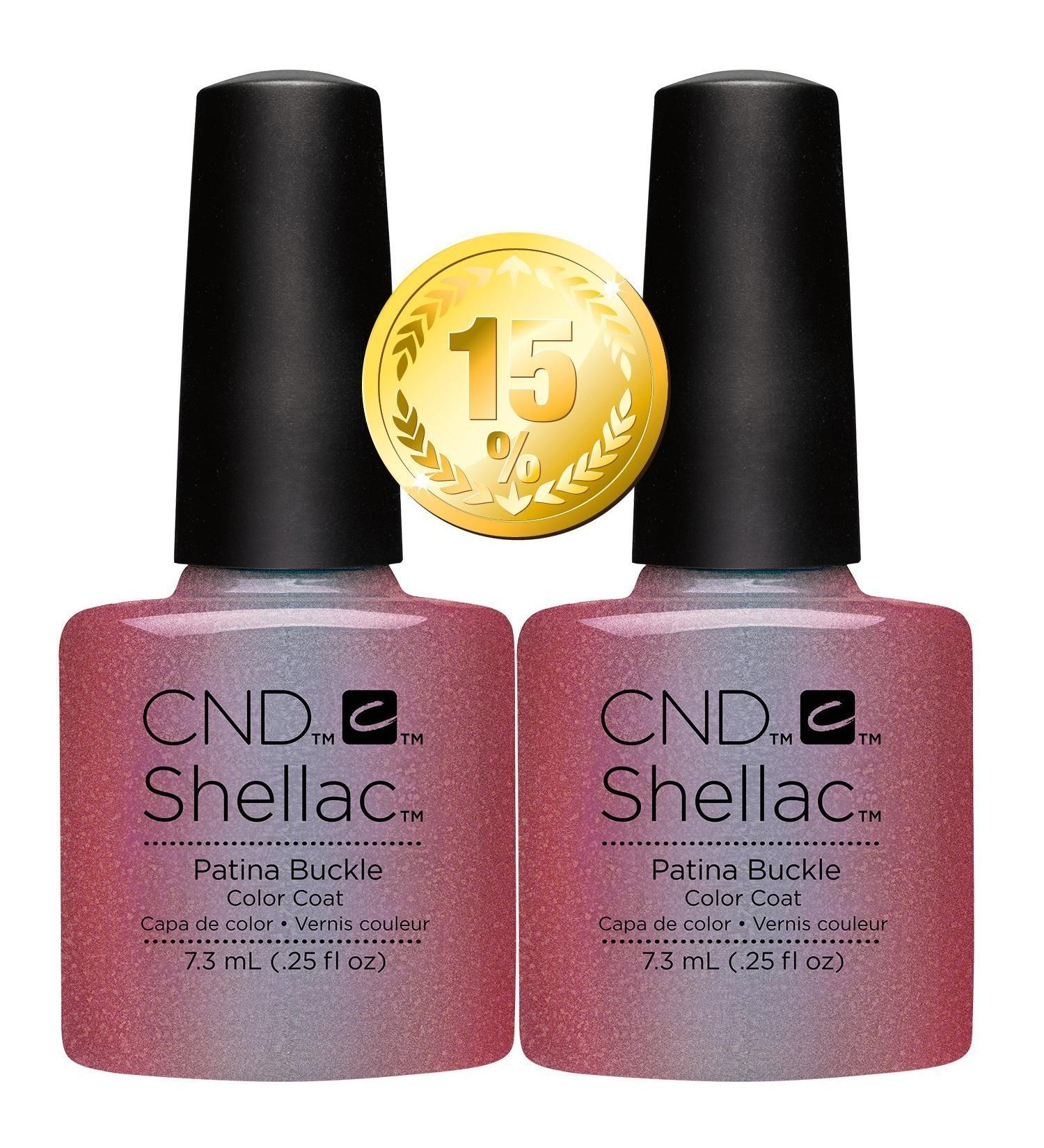 CND Shellac UV/LED Power Polish patina buckle 7.3 ml 2 pieces Patina Buckle