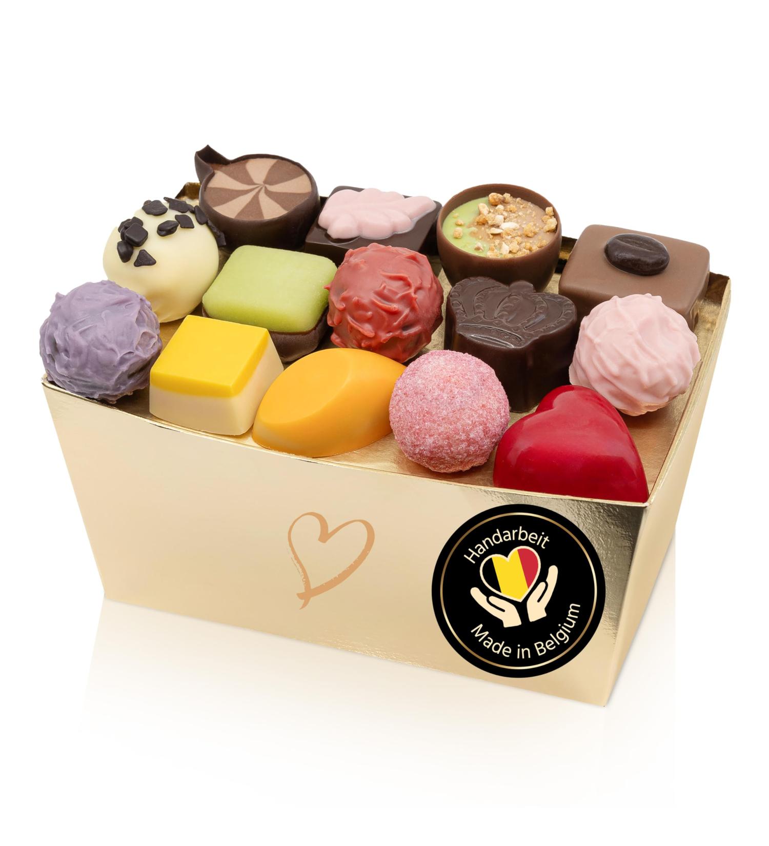 Epralinchen 500g Hand-Processed Belgian Luxury Chocolates - Enjoy Edition with Alcohol | Perfect Gift Praline Mixture - Buy Online on GoSupps.com