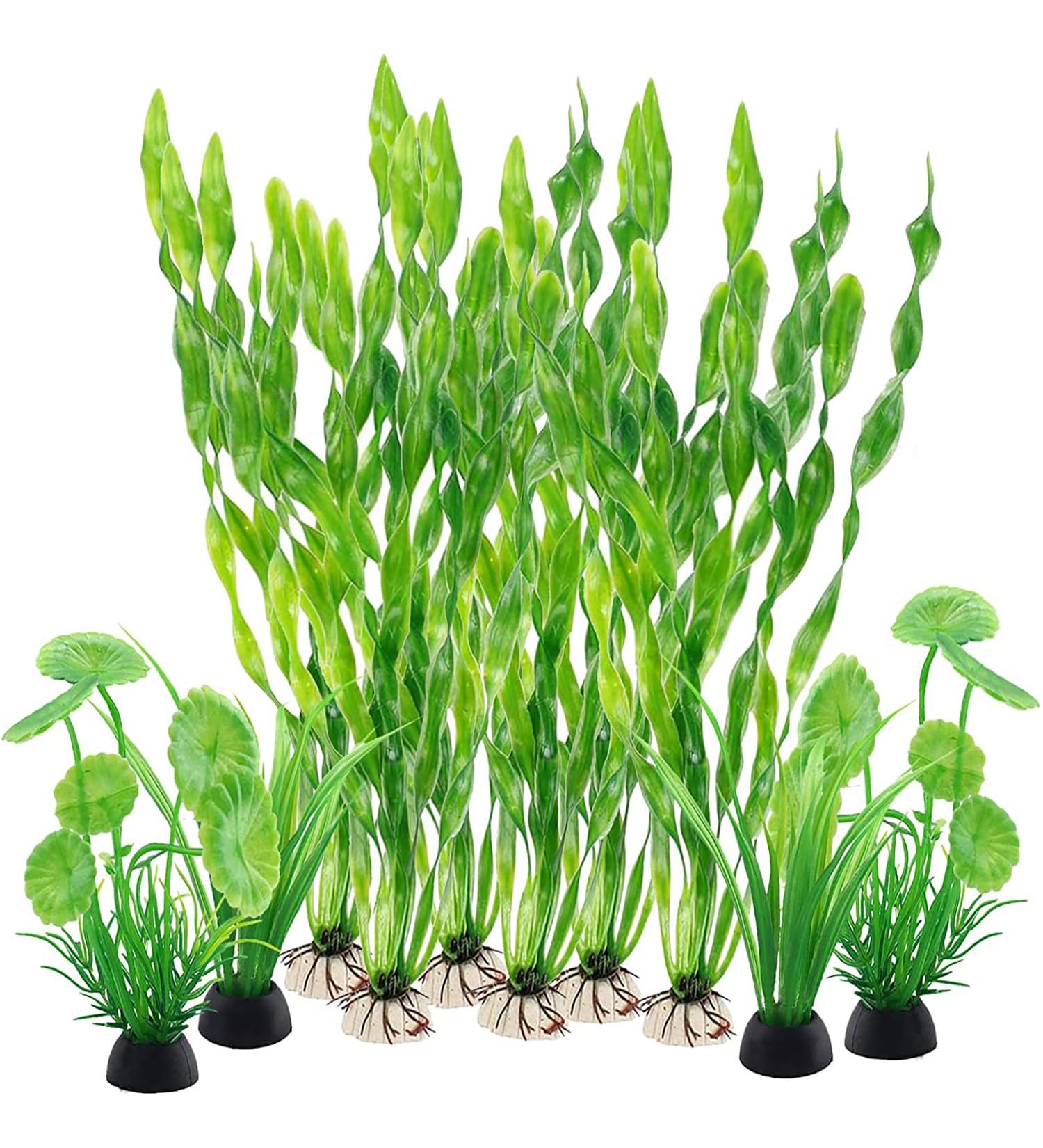 Buy WZTCIBUR Aquarium Plants - 10 Artificial Green Decorations | Safe for Fish | Perfect for Aquariums - Buy Online on GoSupps.com