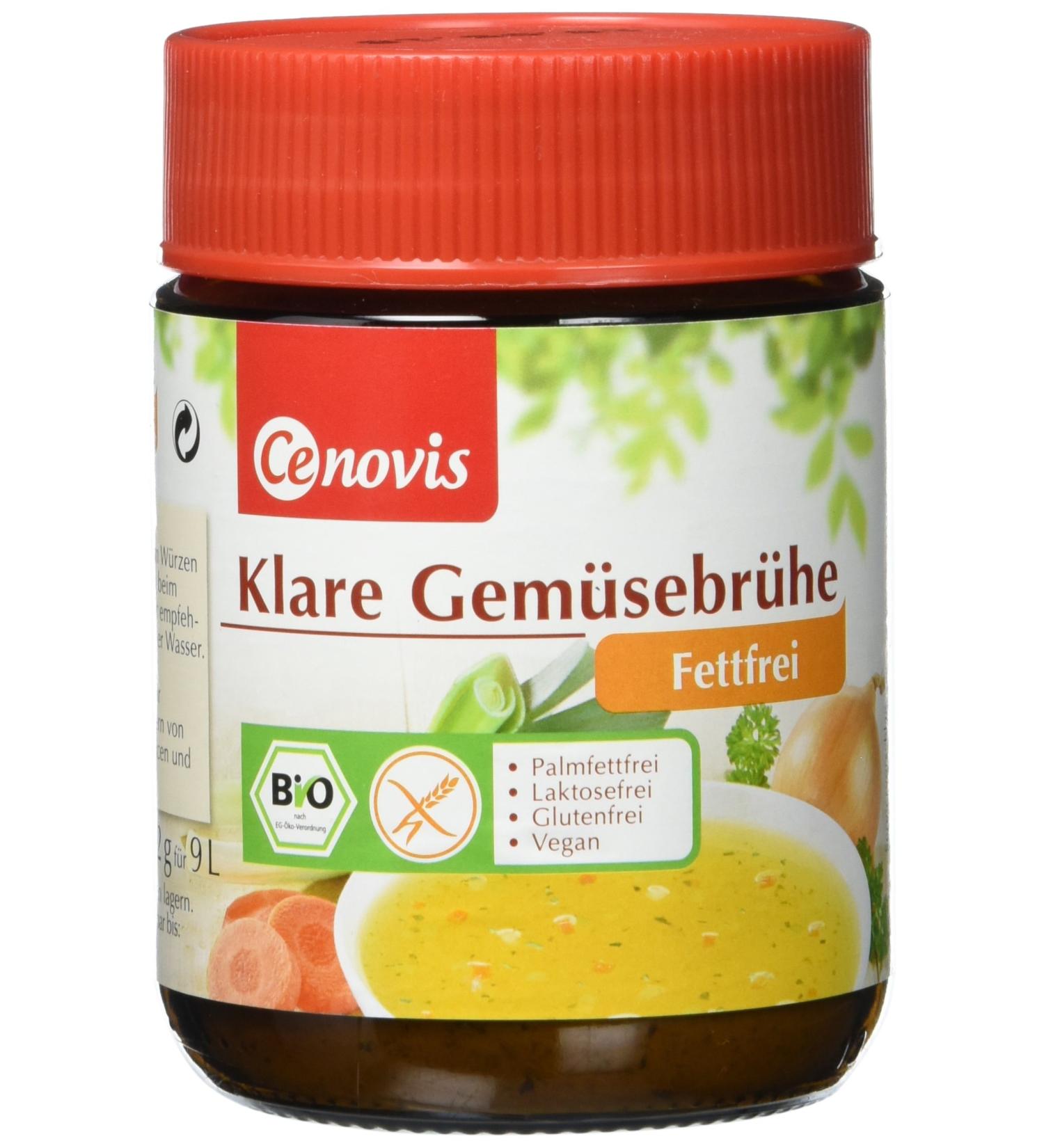Cenovis Organic Vegetable Broth - Fat-Free Vegan Gluten-Free | 162g - Premium International Shipping - Buy Online on GoSupps.com