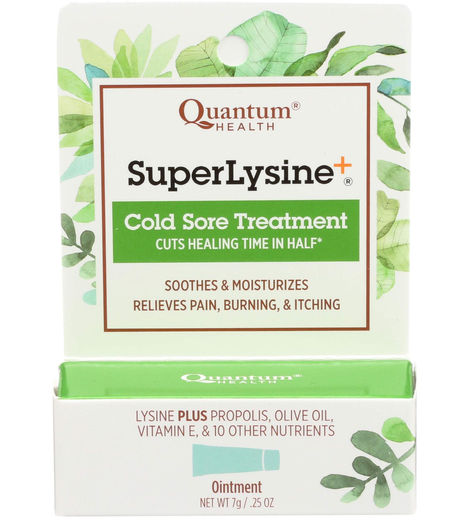 Quantum Health Super Lysine Plus+Cream (7g) - Fast-Acting Relief for Cold Sores & Lip Care - Buy Online on GoSupps.com