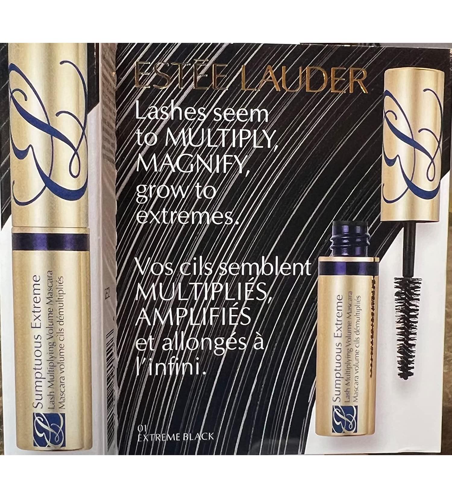 Sumptuous Extreme Lash Multiplying Volume Mascara for Estee Lauder 01 Extreme Black Full Size Unboxed
