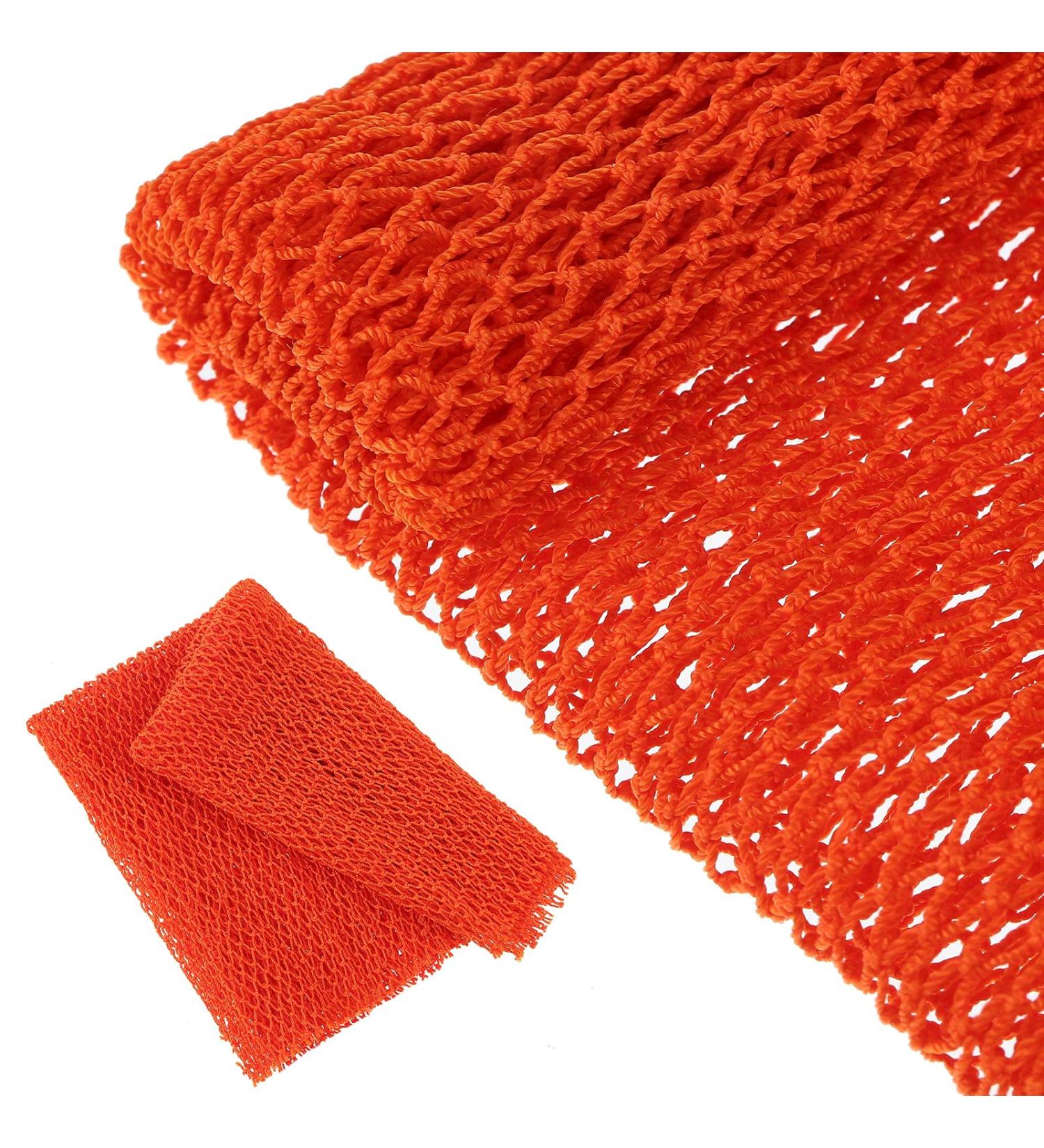 African Long Bathing Net Sponge | Shower Body Scrubber | Back Scrubber for Skin Smoother | Orange Color - Buy Online on GoSupps.com