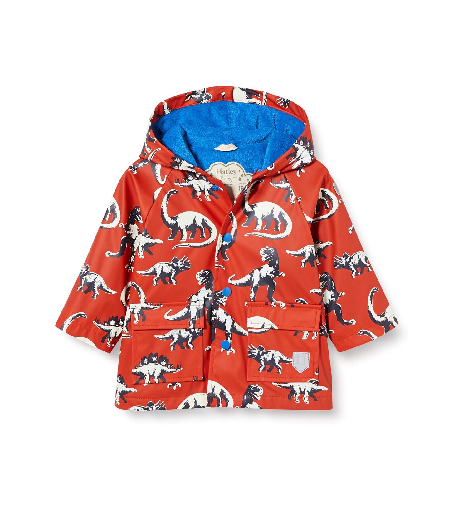 Hatley Girls' Printed Raincoat | Colour Changing Painted Dinos | Size 9-12 Months - Buy Online on GoSupps.com