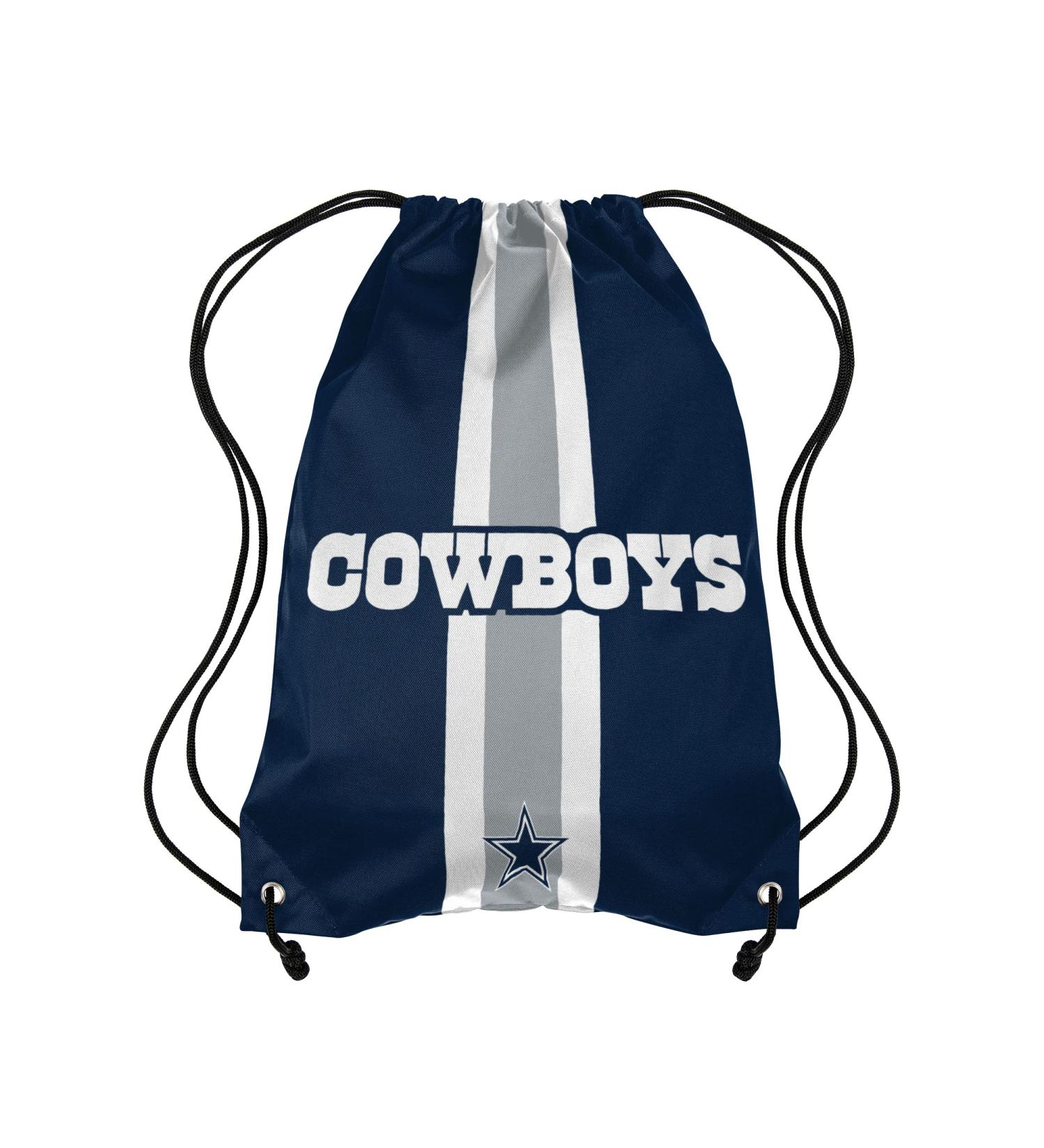 Dallas Cowboys NFL Team Stripe Wordmark Drawstring Backpack