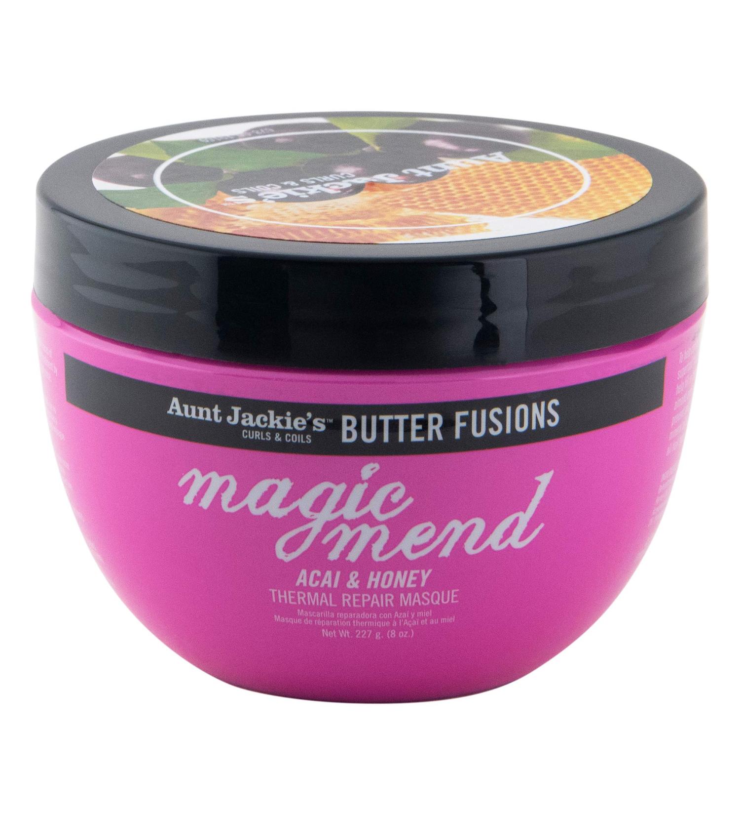 Aunt Jackie's Butter Fusions Magic Mend Acai & Honey Masque 8 oz - Thermal Repair Conditioner - Buy Online on GoSupps.com