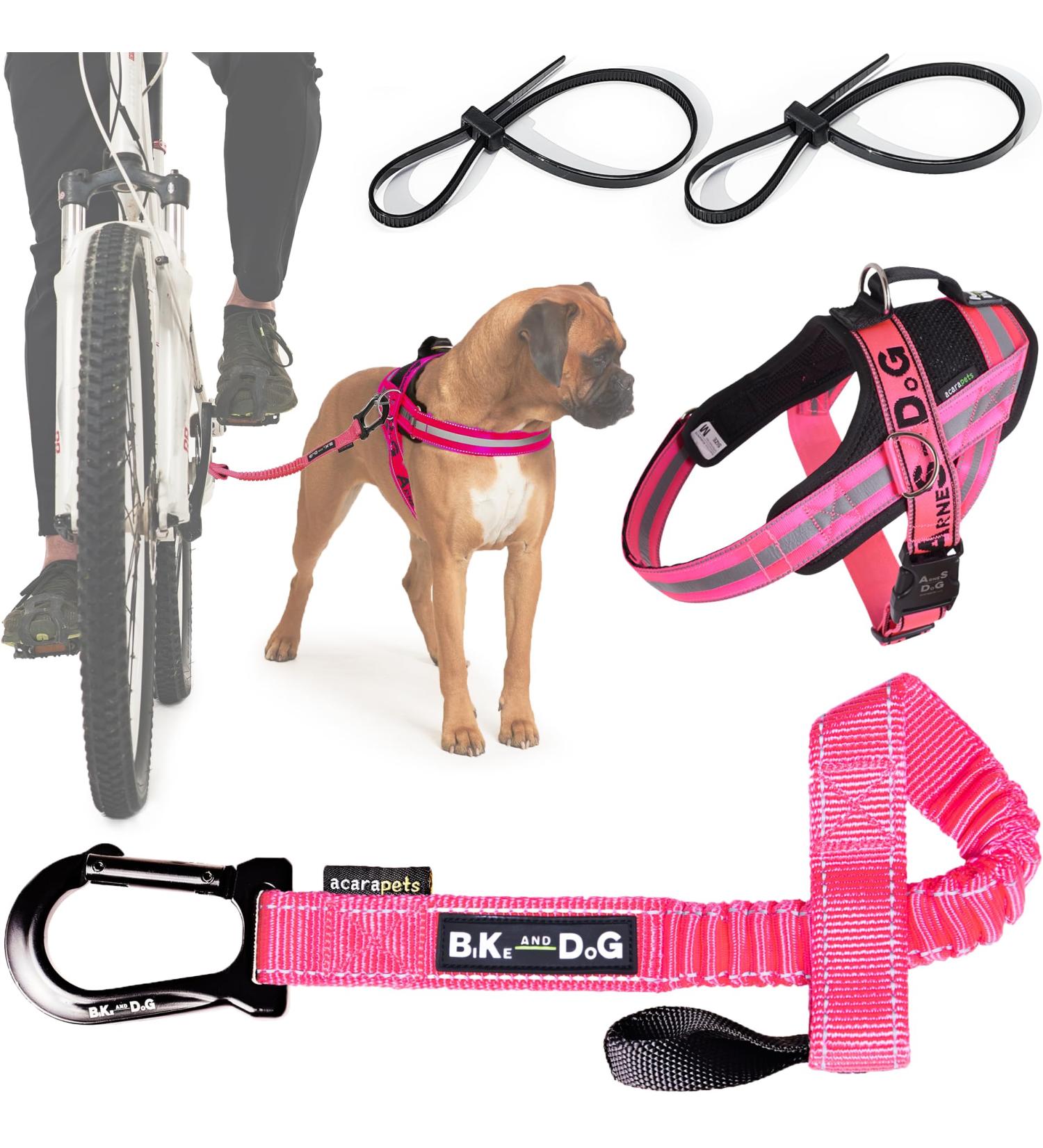 Premium Dog Leash & Harness for Biking - Patented Bike & Dog Set with Unique Dishes | Shop Now! - Buy Online on GoSupps.com