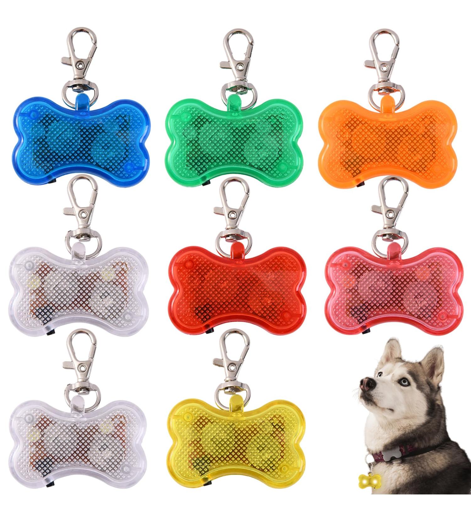 VAILEAL 8-Piece LED Dog Lights - Multicolor Waterproof Safety Lights with Turn Signals for Dogs Cats Joggers & Kids - Perfect for Night Walks - Buy Online on GoSupps.com