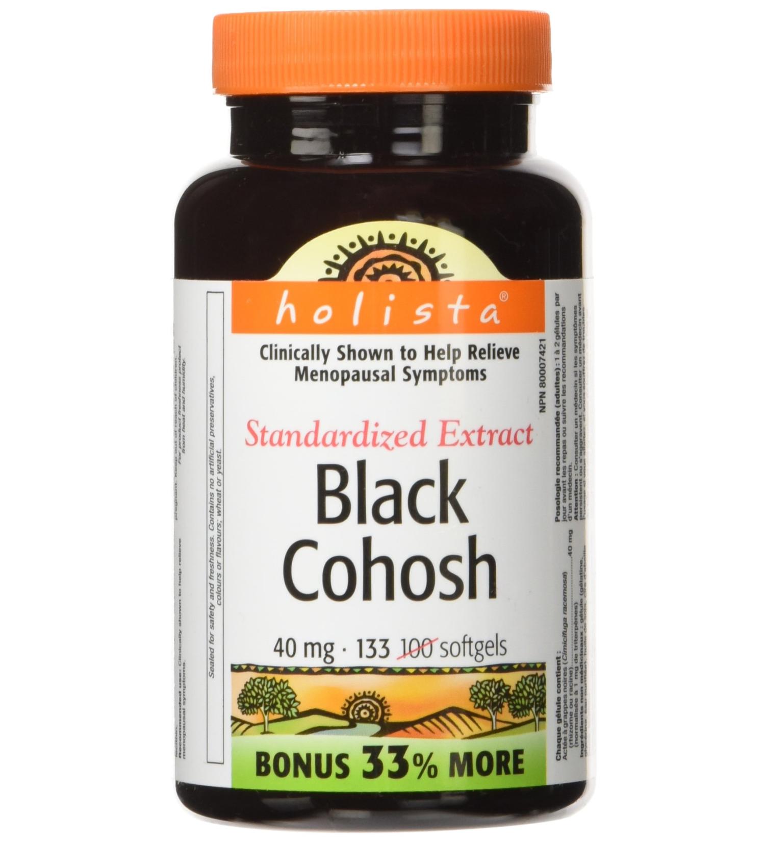 Holista Black Cohosh Standardized Extract Softgels 40mg - Buy Online on GoSupps.com