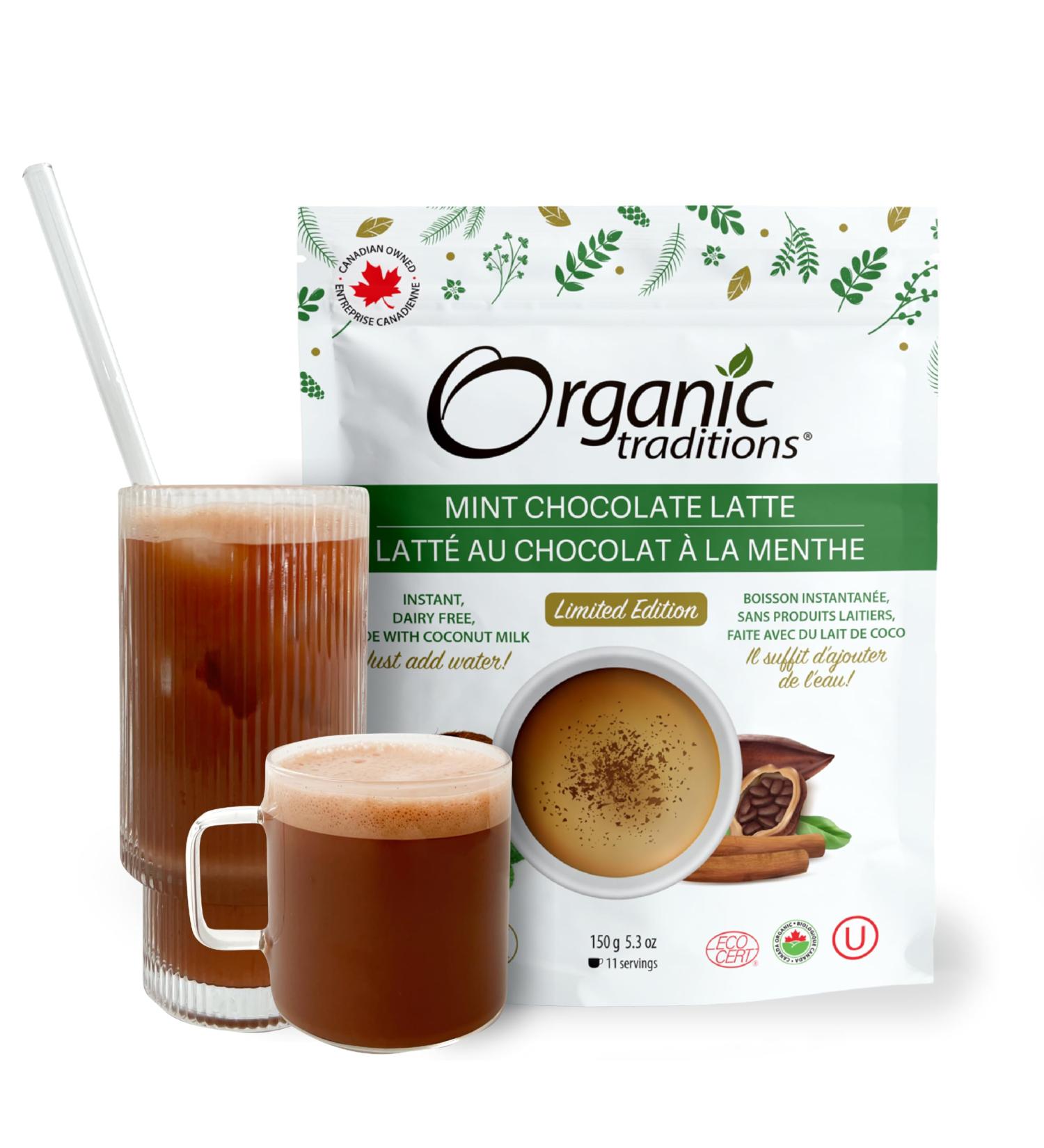 Organic Tradition Latte Mint Chocolate 150g - Buy Online on GoSupps.com