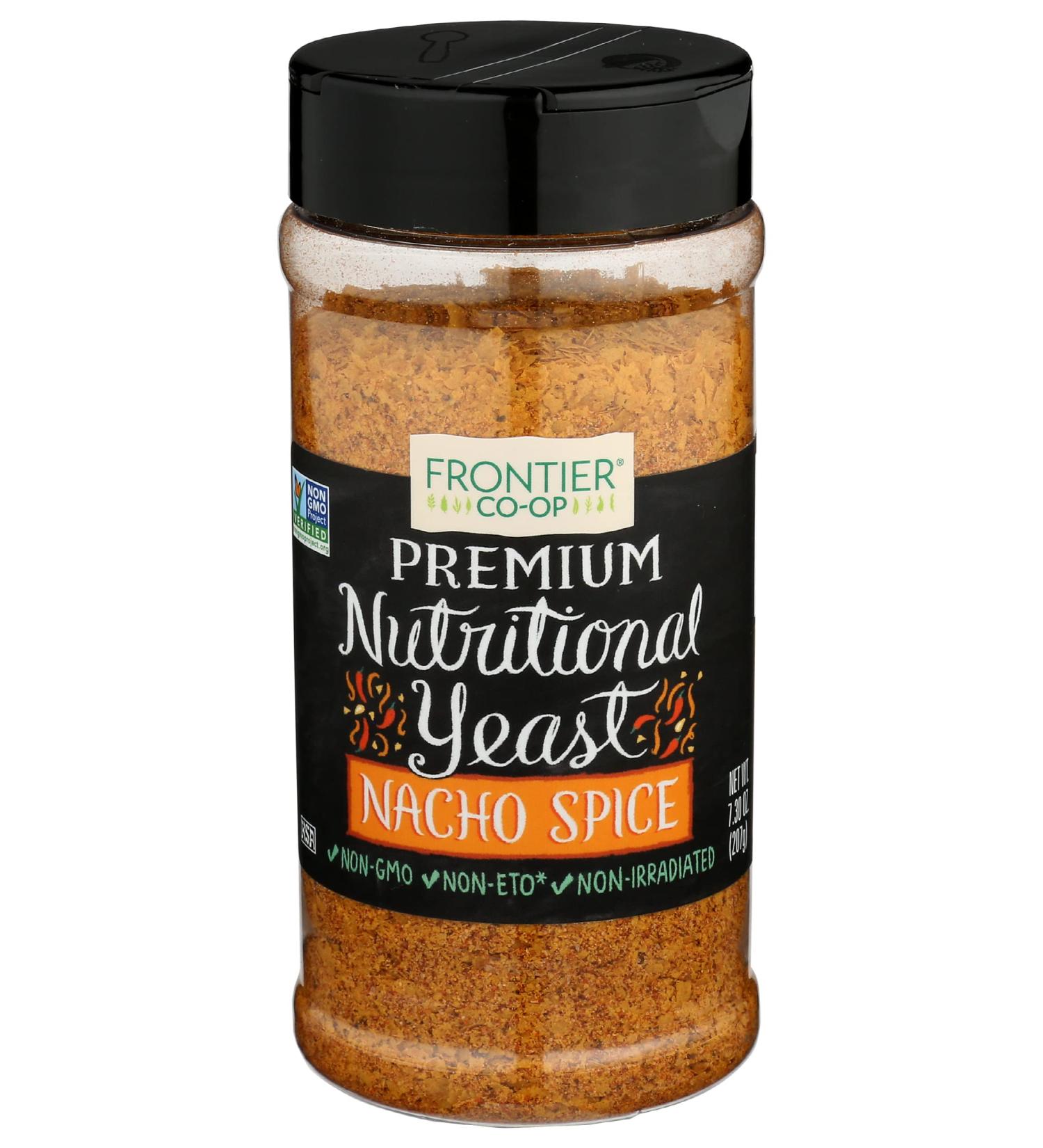 GoSupps.com - Frontier Co-op Premium Nutritional Yeast Nacho Spice 7.3 oz (207 g) - Buy Online on GoSupps.com
