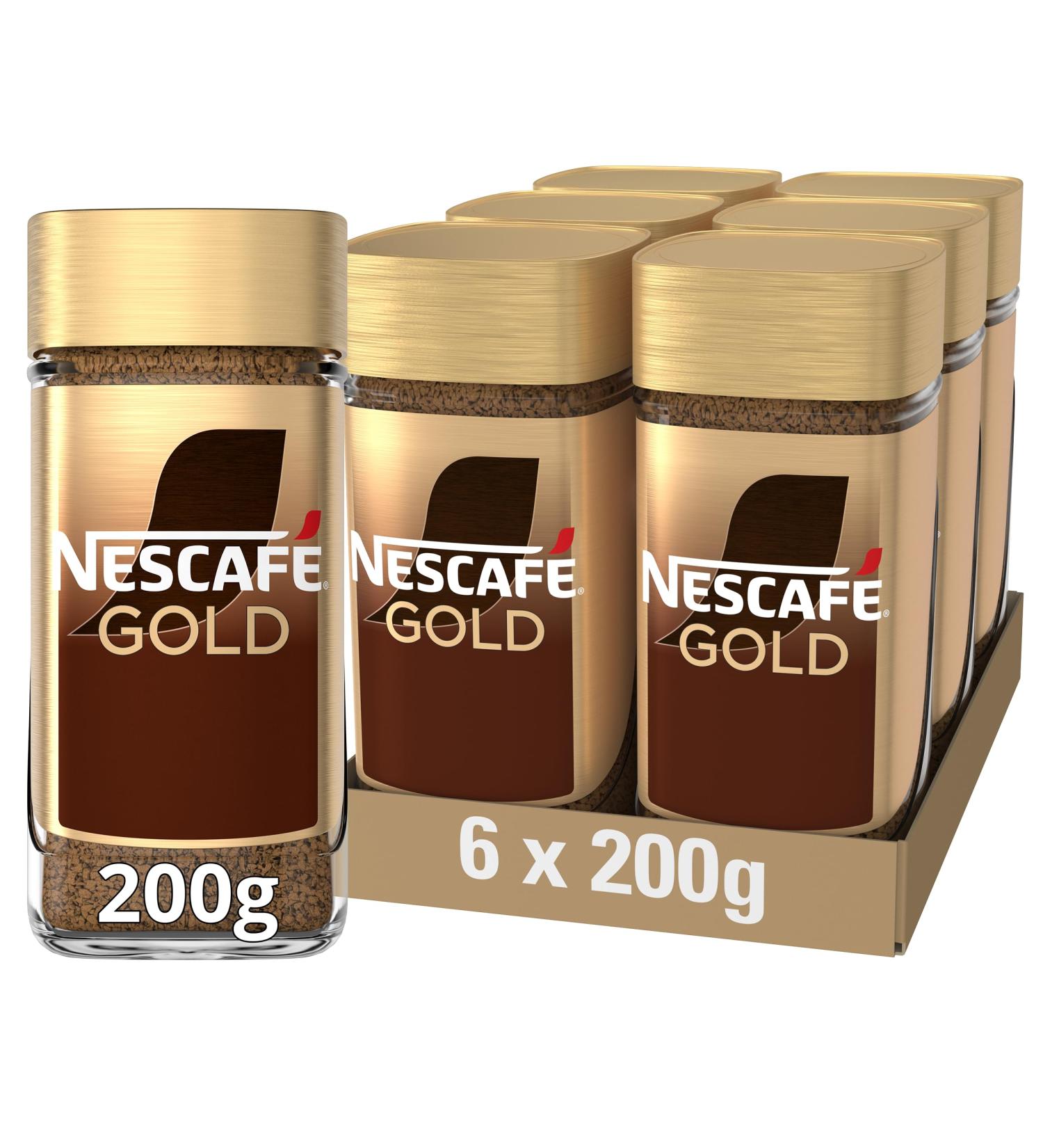 Nestle Nescaf Gold instant coffee 6 pots of 200 grams - Buy Online on GoSupps.com