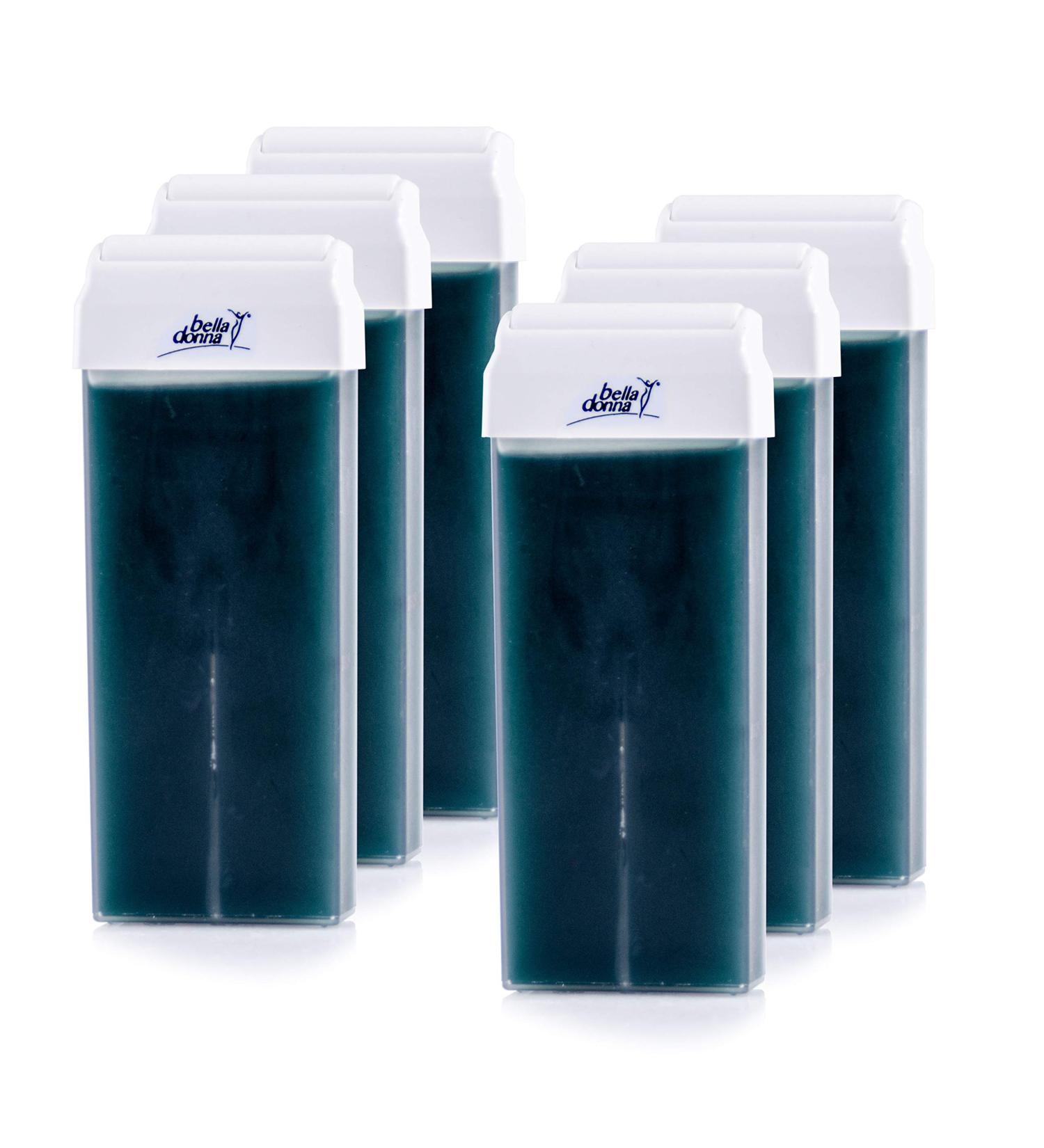 Bella Donna Pacific Blue Smooth Roll-On Warm Wax Cartridges - 6 x 100ml | Gentle Hair Removal for Sensitive Skin - Buy Online on GoSupps.com