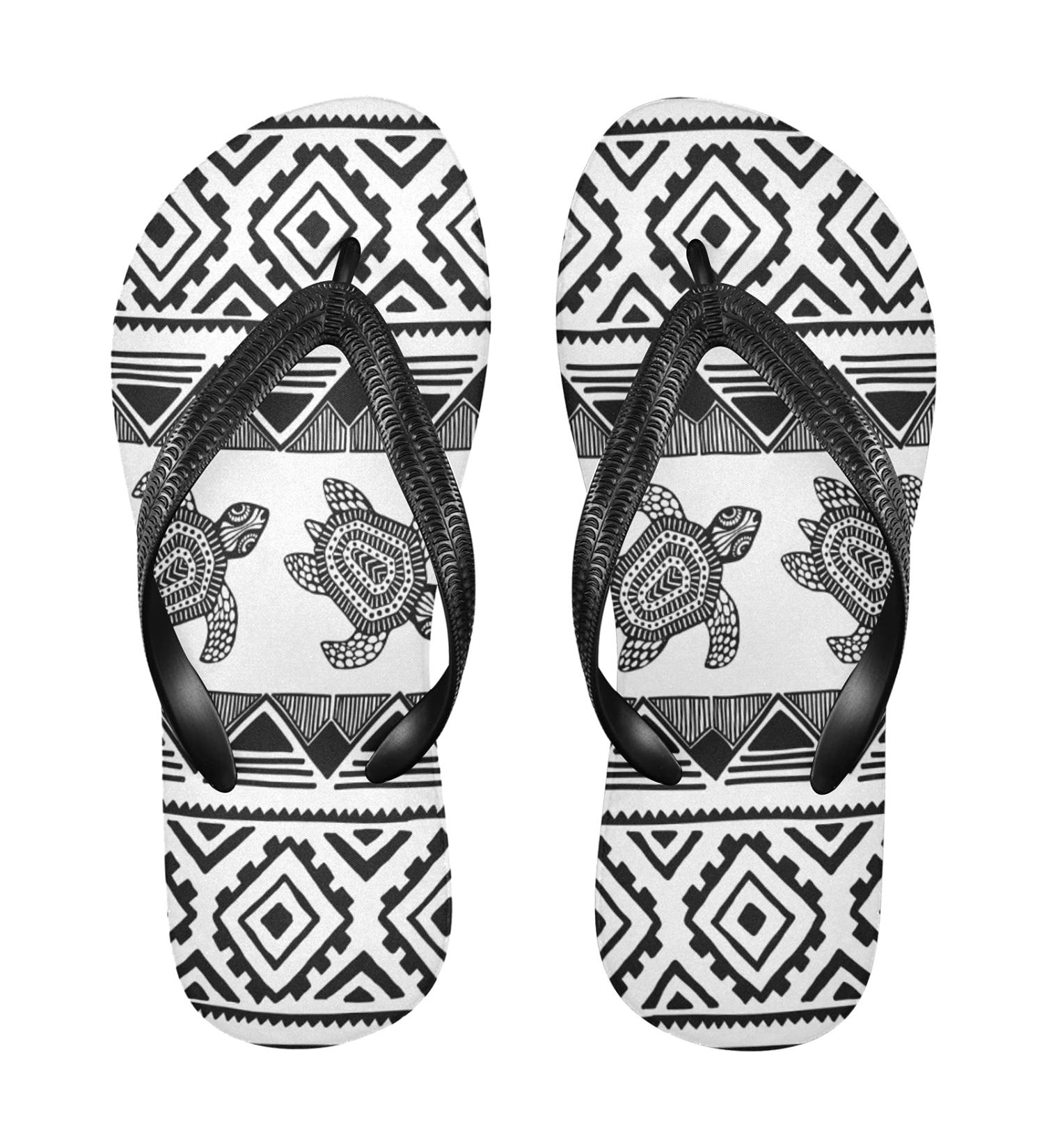 Buy Mnsruu Sea Turtles Striped Flip Flops | Stylish XXL for Men & Women | Perfect for Home Hotel Spa & Travel - Buy Online on GoSupps.com