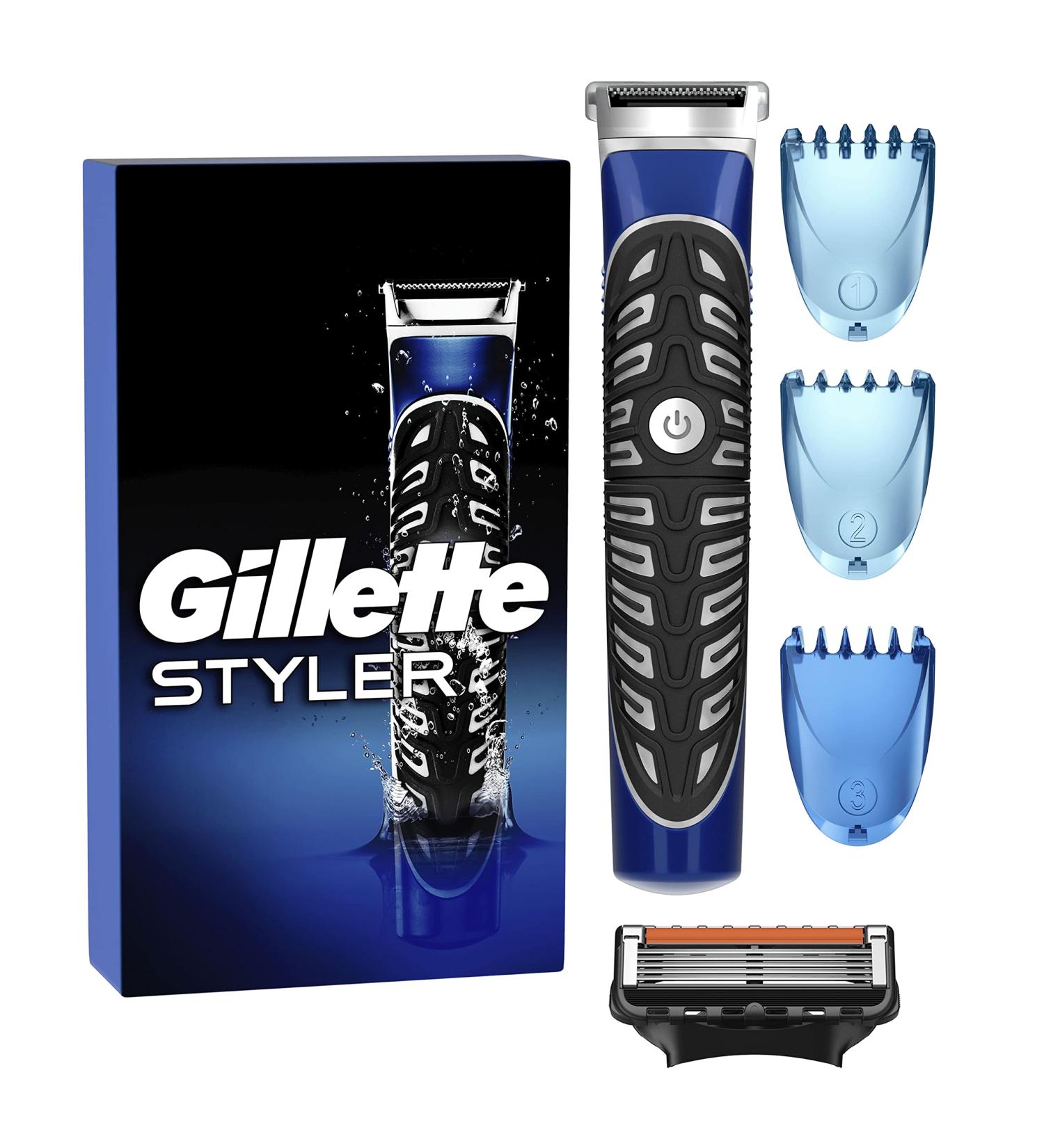 Gillette Precision Trimmer for Men - 4 in 1 Body & Beard Styling Kit with Proglide Blade & Attachments | International Shipping - Buy Online on GoSupps.com