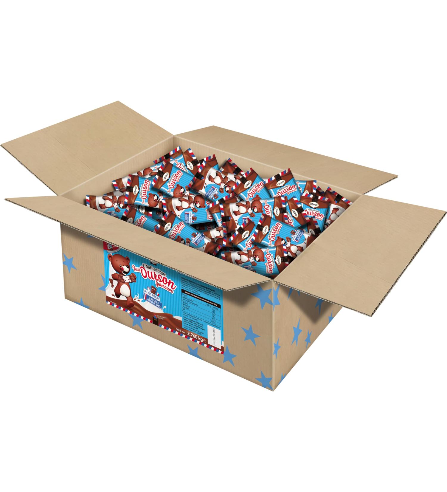 C moi Box of 240 SMALL MILK CHOCOLATE MARSHMALLOW BEARS of 11.5GR FLOWPACK PACKAGED - Buy Online on GoSupps.com
