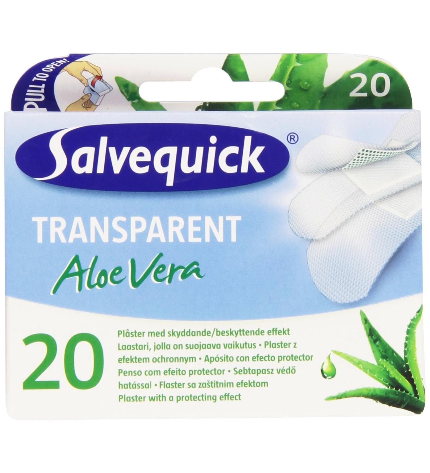Buy Salvequick Transparent Aloe Vera Wound Compress 20 Pieces | International Shipping Available - Buy Online on GoSupps.com