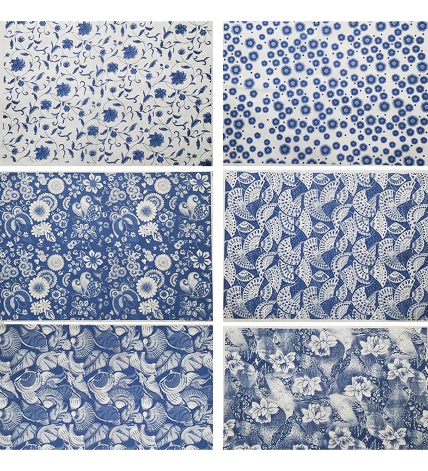 Ceramic Decals Transfer Paper Set - 6Pcs Flower Designs for Pottery & Ceramics - Buy Online on GoSupps.com