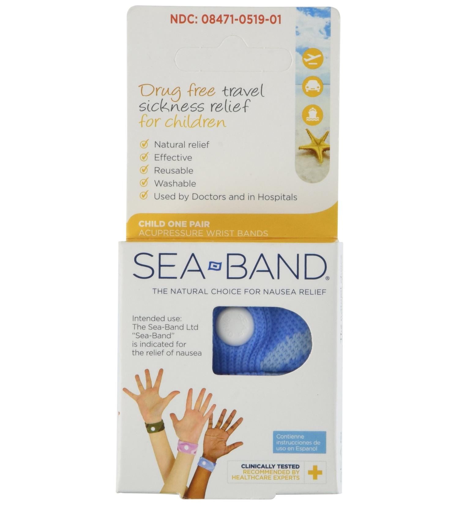Sea Band - Child Wrist Band - One Pair *** Color Varies *** 1 Count (Pack of 1)