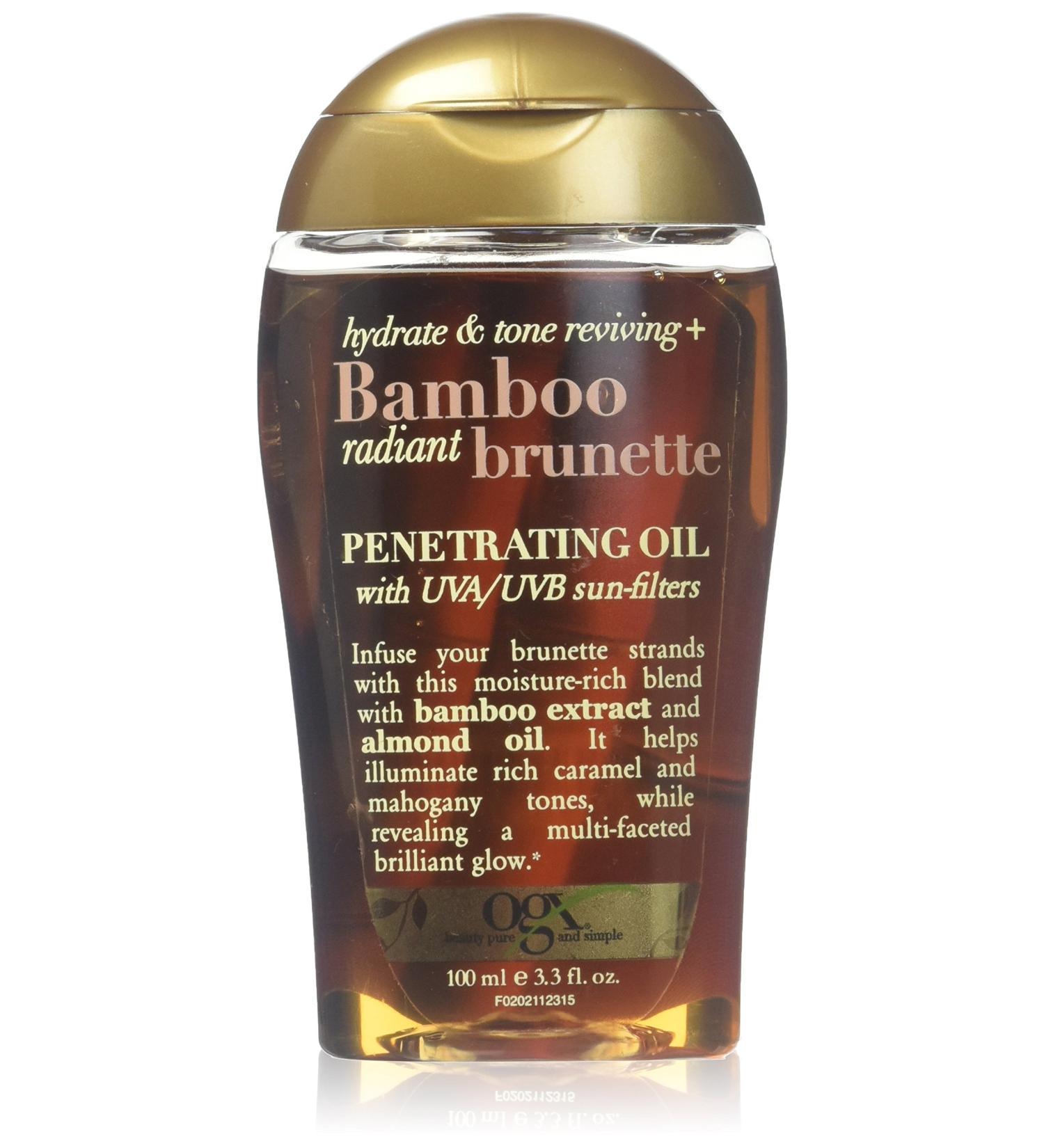 OGX Hydrate & Tone Reviving Bamboo Radiant Brunette Penetrating Oil 3.3oz - Buy Online on GoSupps.com