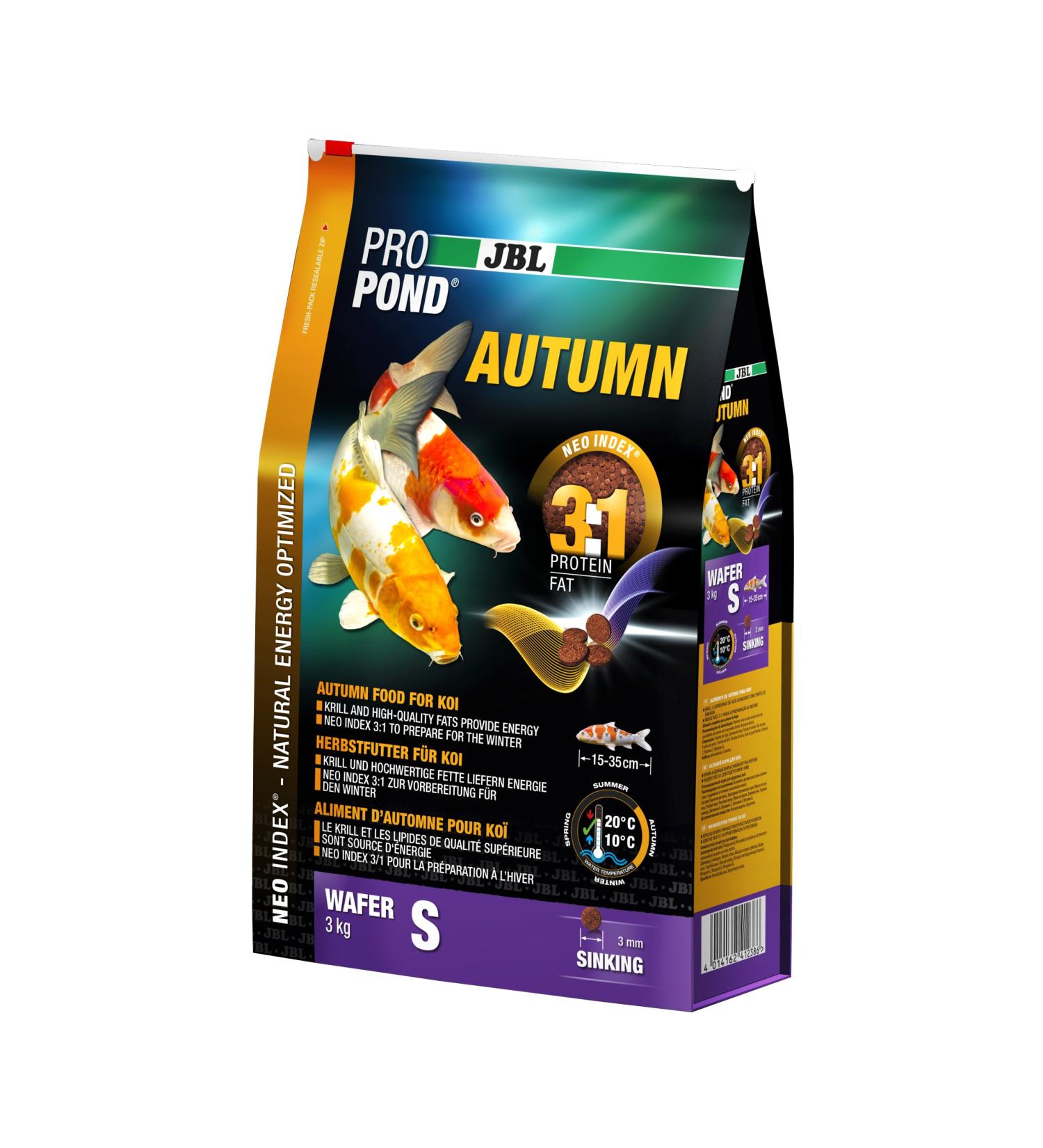 JBL 4123800 Autumn Koi Thin Skin for Wafer Season Lining Autumn Propond Size S 3000 g - Buy Online on GoSupps.com