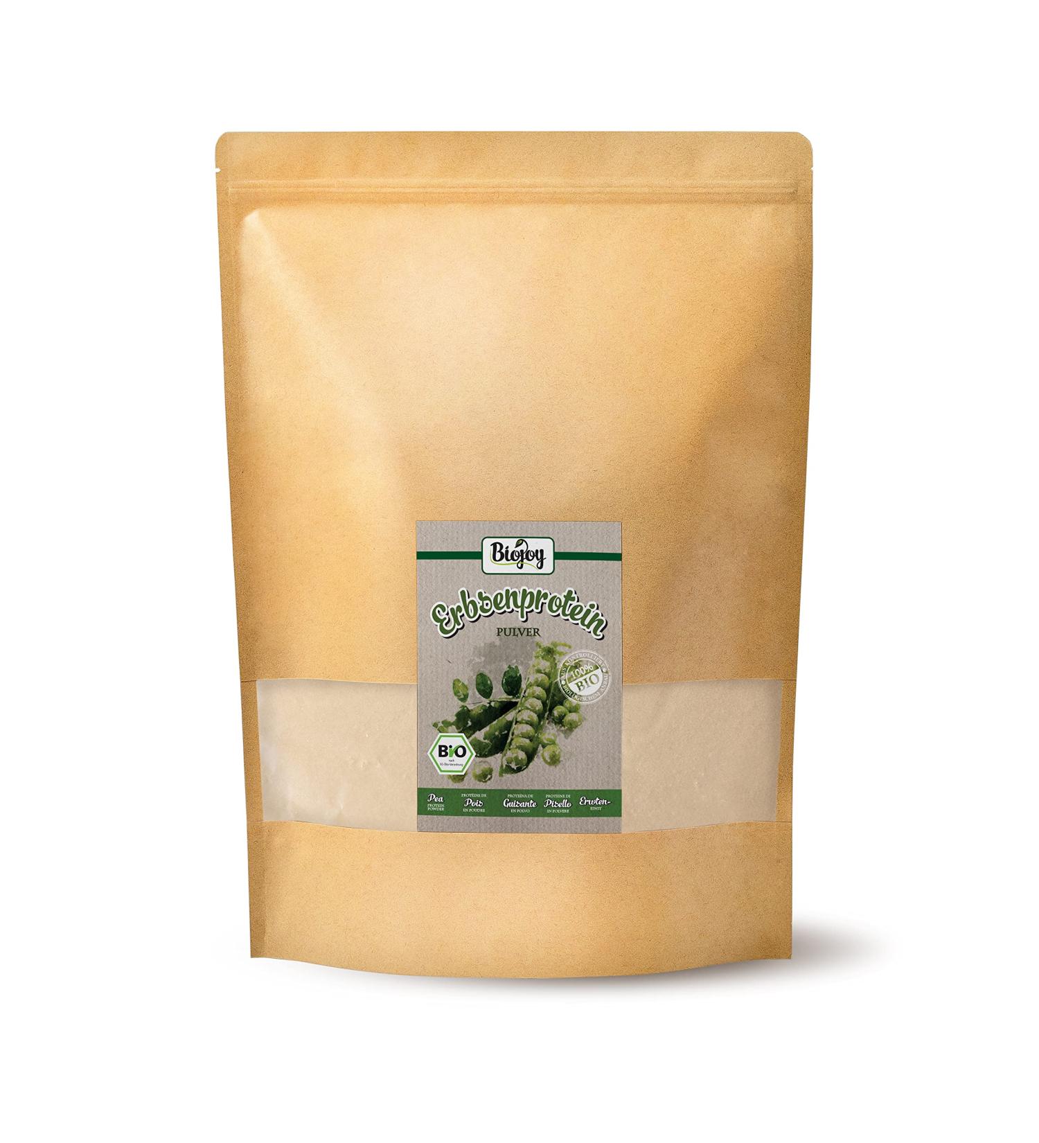 Biojoy Organic Pea Protein Powder (2 kg) without additives - Buy Online on GoSupps.com