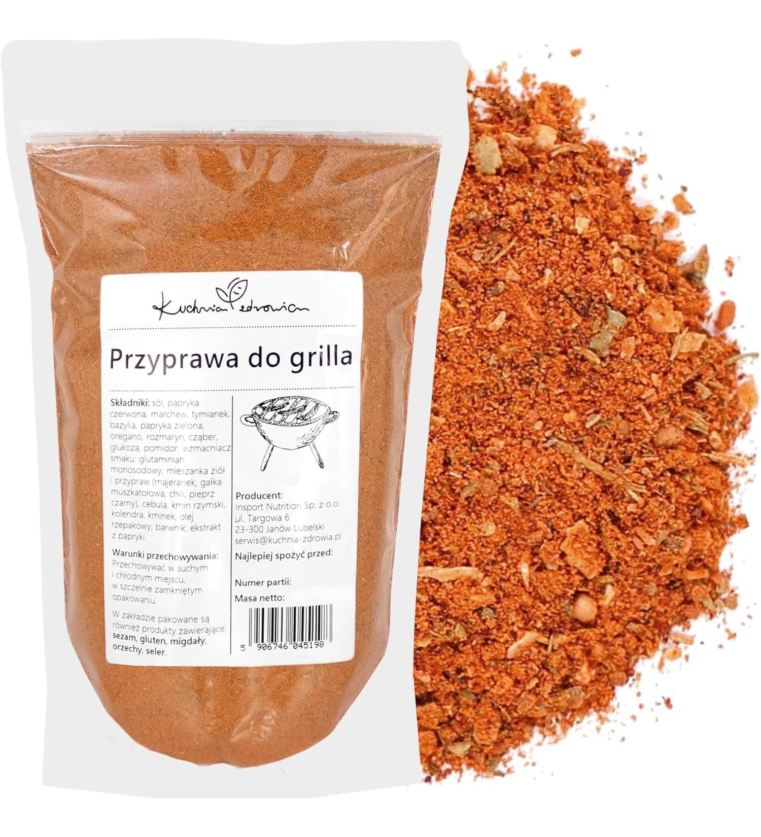  Kuchnia Zdrowia Kuchnia Zdrowia - BBQ seasoning - BBQ mix - Aromatic seasoning - BBQ marinade - Leak-proof zip-lock pack - Doypack: (1000 Grams) - Buy Online on GoSupps.com