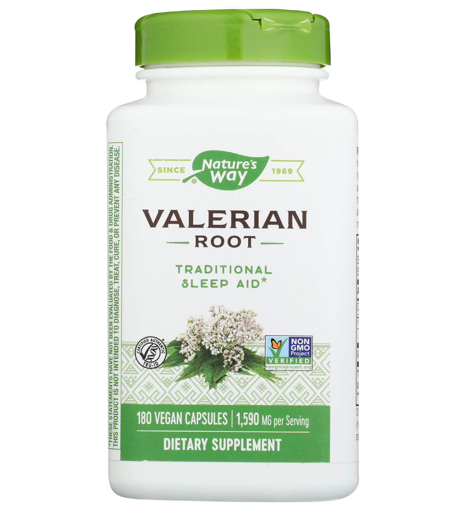Nature's Way Valerian Root Capsules 180 ct - Sleep Aid Supplement - Buy Online on GoSupps.com
