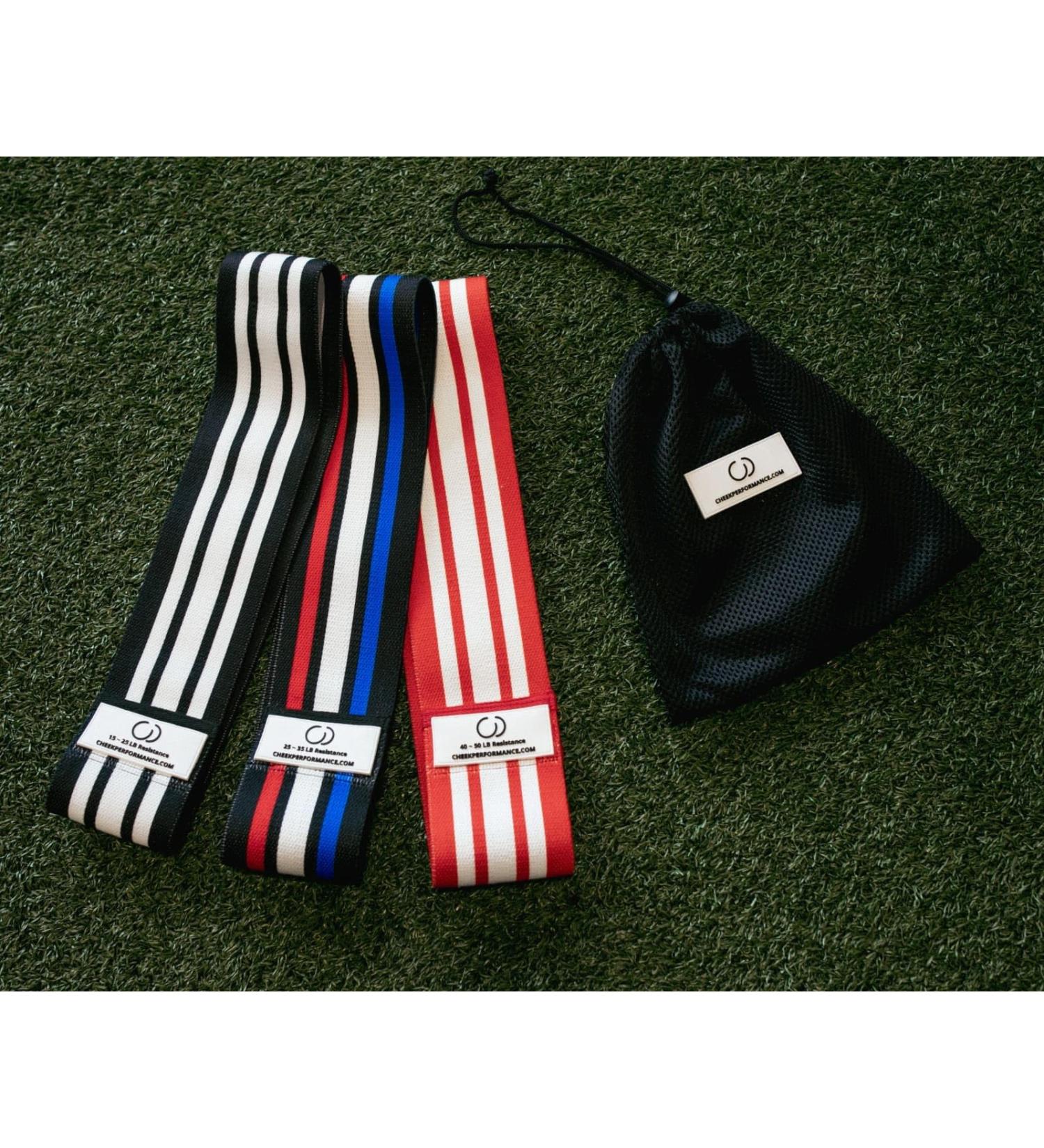 Fabric Resistance Bands Set | 3 Booty & Leg Exercise Bands for Women | Glute & Squat Bands for Effective Workouts - Buy Online on GoSupps.com
