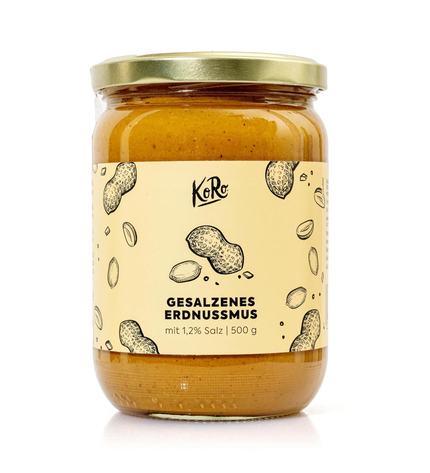 KoRo - Salted peanuts 500g - Vegan - Museum of roasted peanuts and a pinch of salt - No palm oil and no added sugar* - Protein source - Buy Online on GoSupps.com