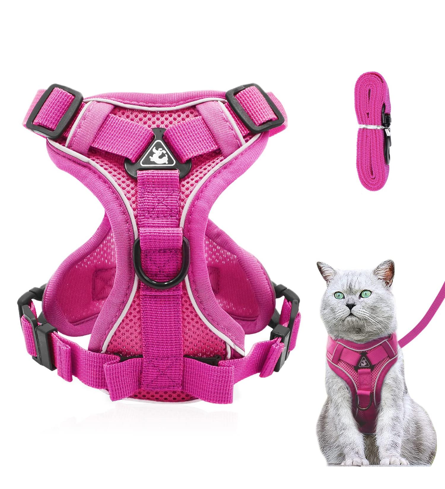 Adjustable Cat Dishes Set - Pink (M) | Soft Ergonomic Feeding Bowls for Cats & Dogs | International Shipping Available - Buy Online on GoSupps.com