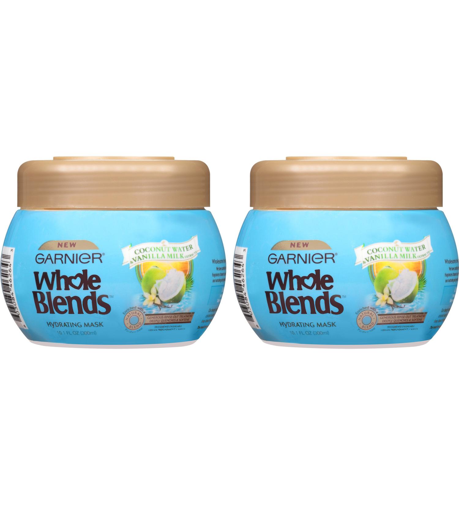 Garnier Whole Blends Hydrating Hair Mask with Coconut Water & Vanilla Milk - 2 Pack - Buy Online on GoSupps.com